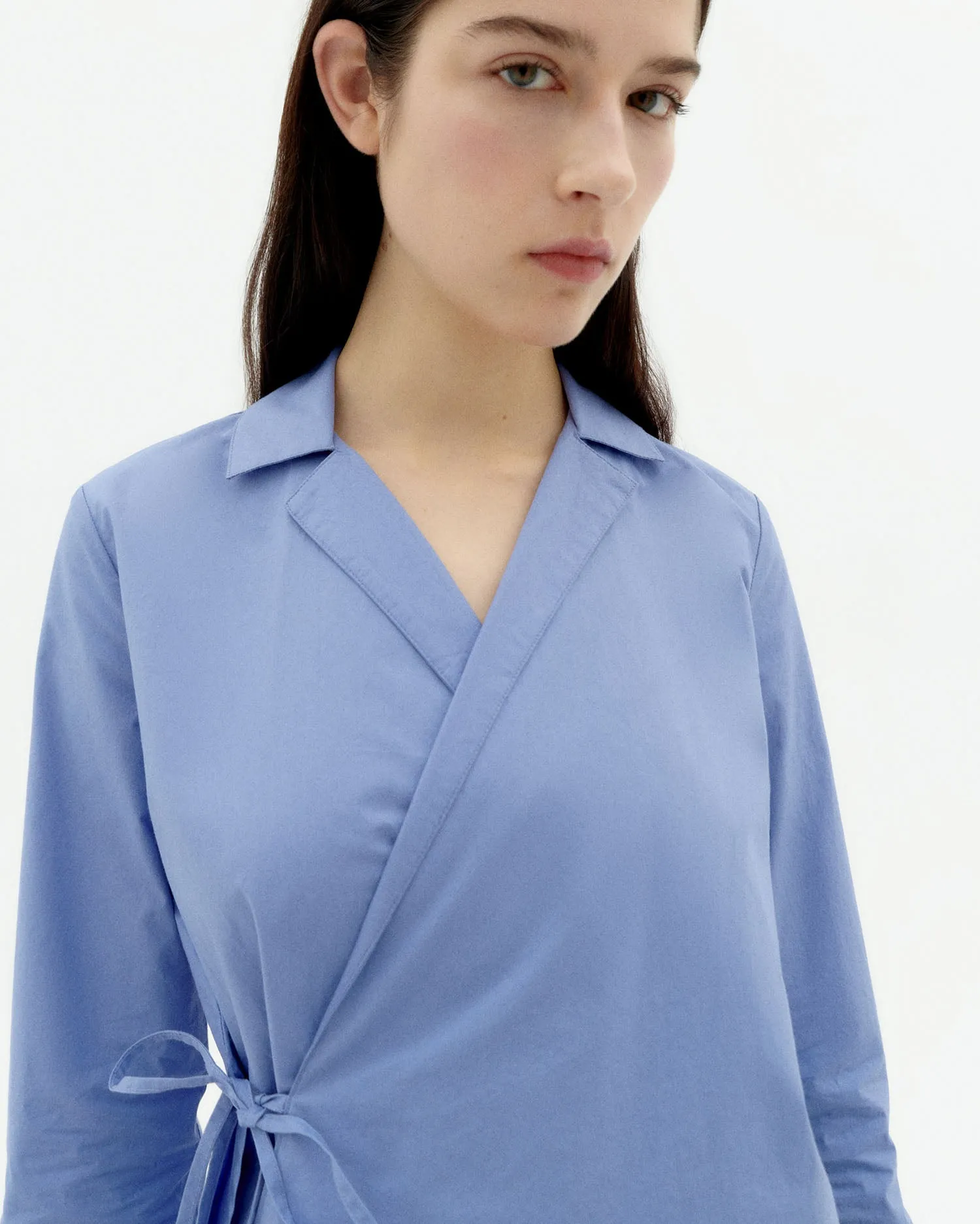 Blusa azul cruzada Lenie sold by Thinking Mu product image thumbnail 3
