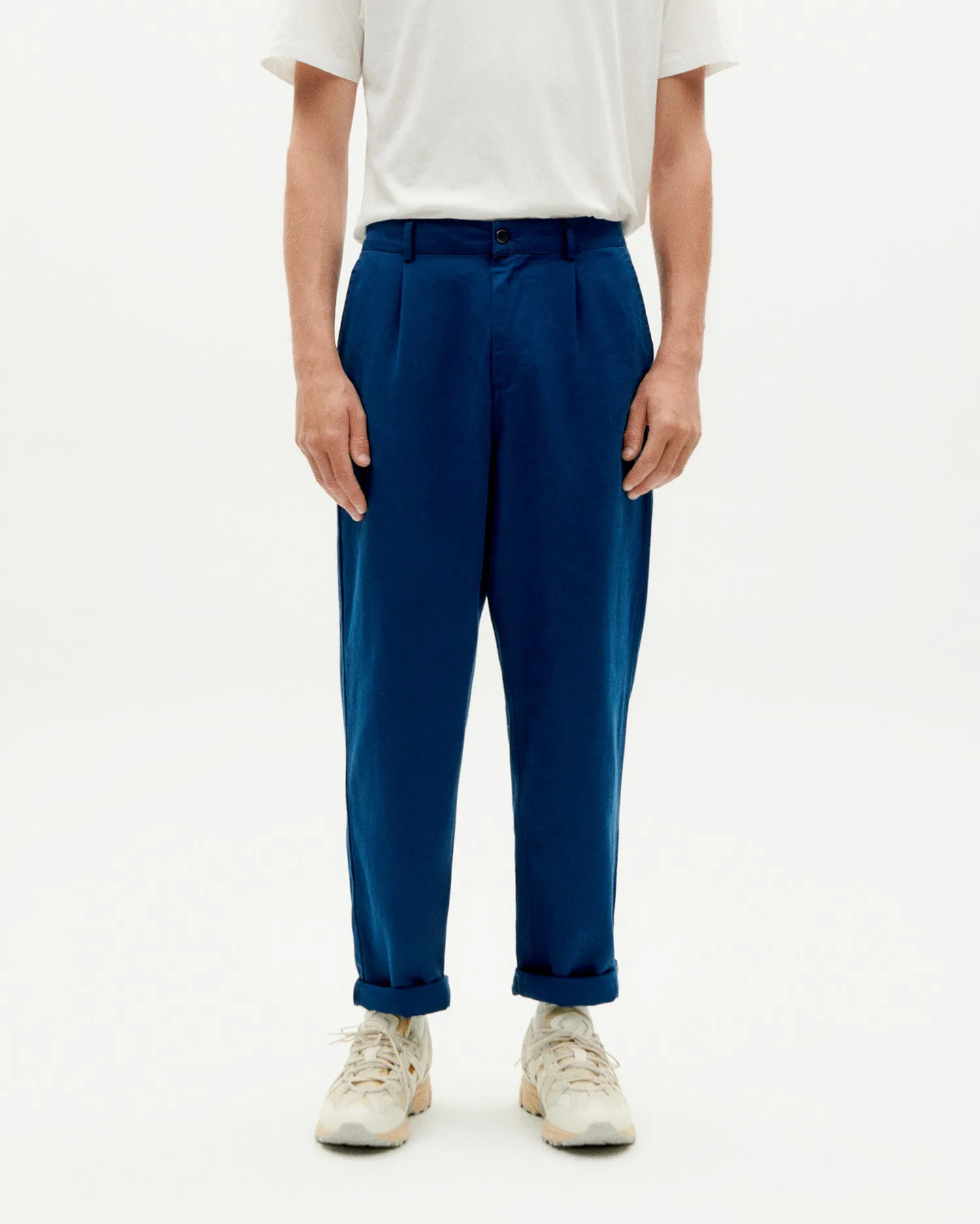 Pantalón navy Hemp Moero sold by Thinking Mu product image thumbnail 2