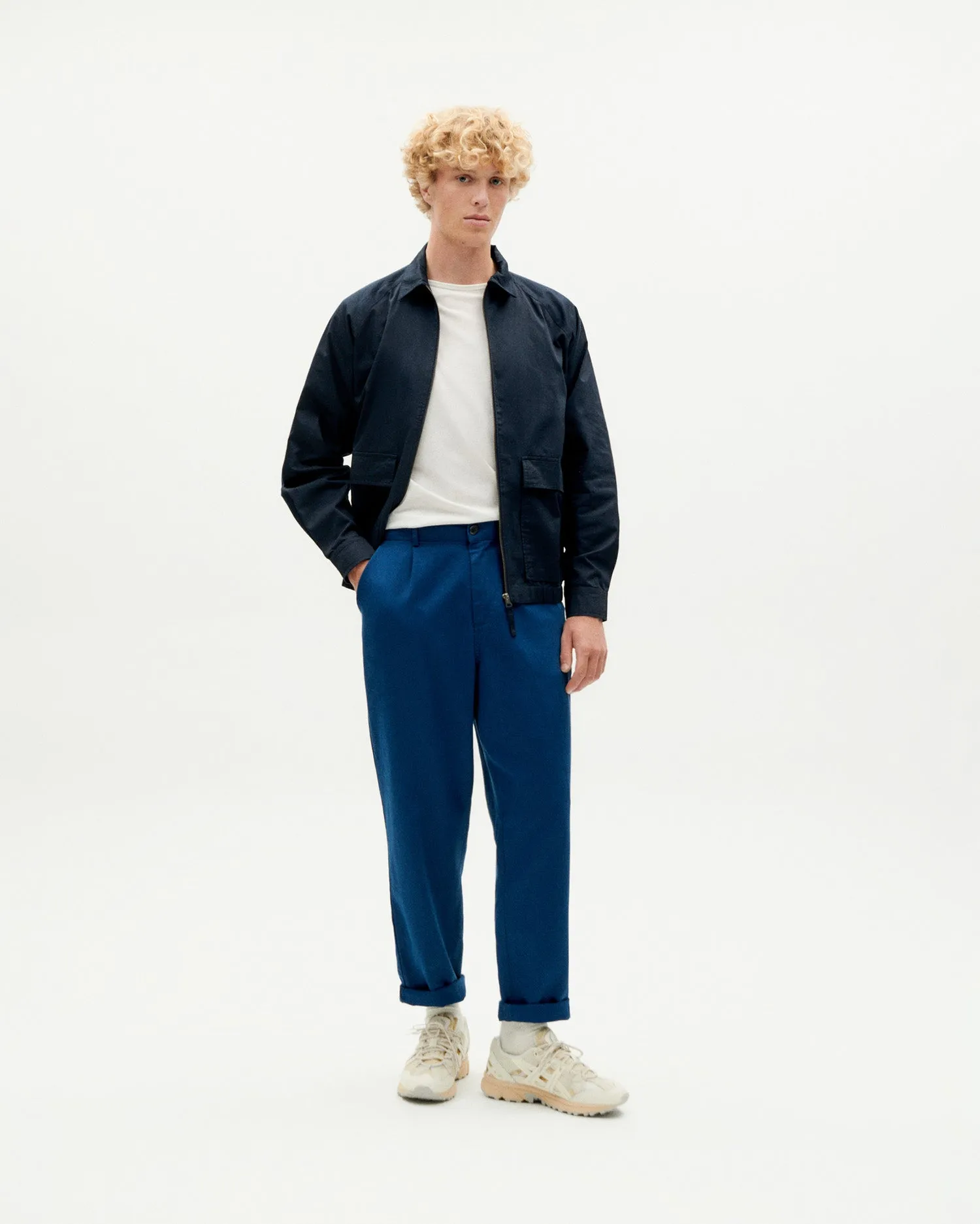 Pantalón navy Hemp Moero sold by Thinking Mu product image thumbnail 3