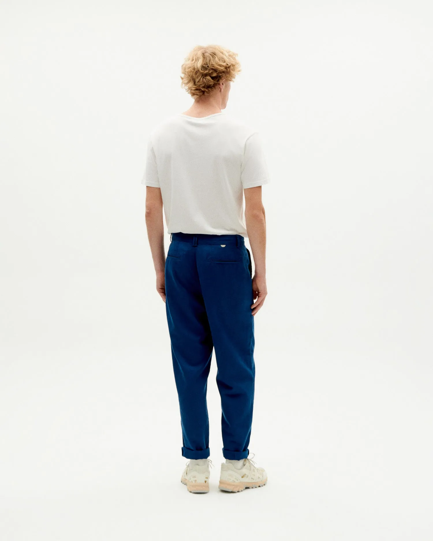 Pantalón navy Hemp Moero sold by Thinking Mu product image thumbnail 5