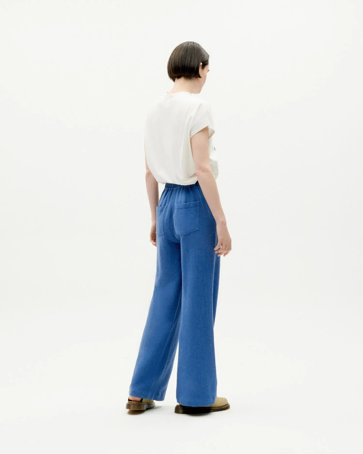 Pantalón azul Manolita sold by Thinking Mu product image thumbnail 5