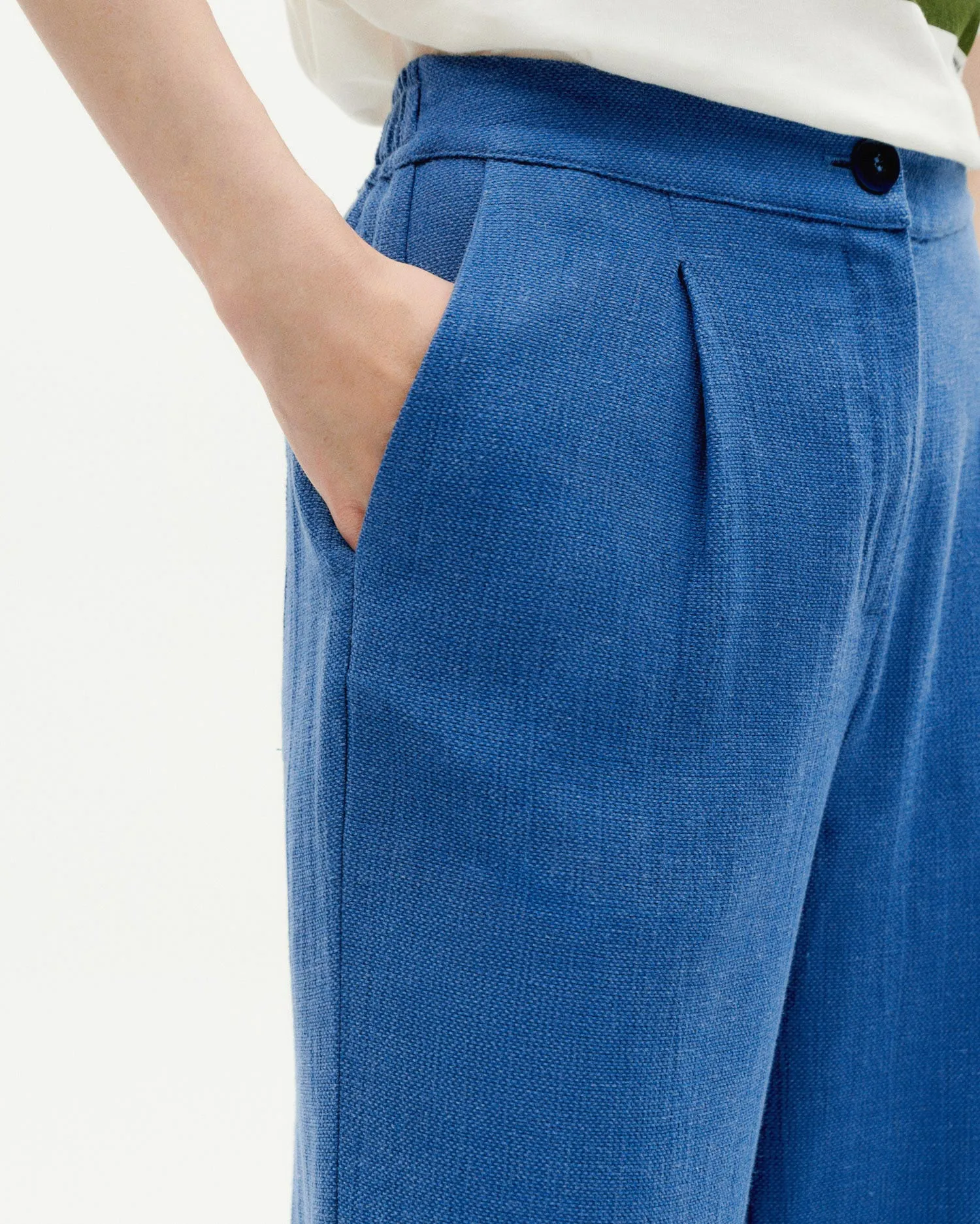 Pantalón azul Manolita sold by Thinking Mu product image thumbnail 4