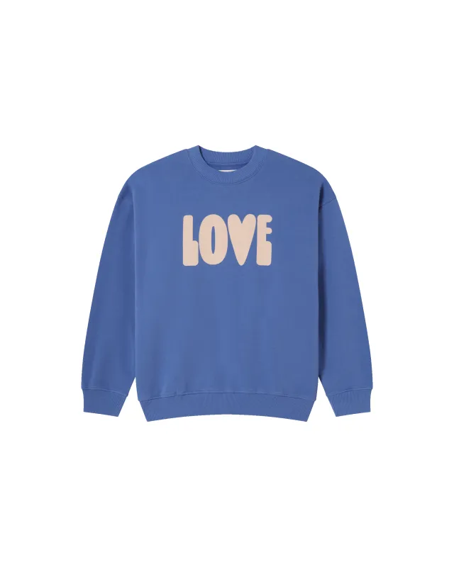 Sudadera azul love sold by Thinking Mu
