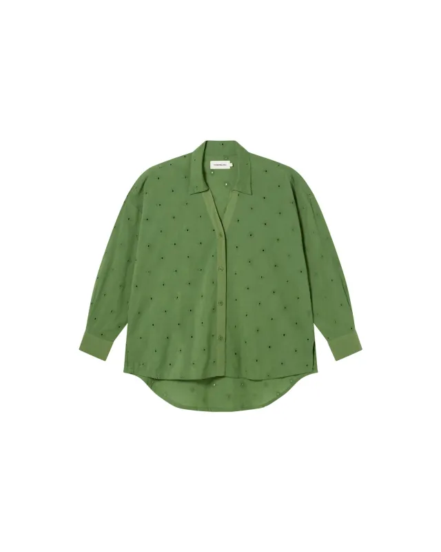 Blusa verde cactus Margaret sold by Thinking Mu