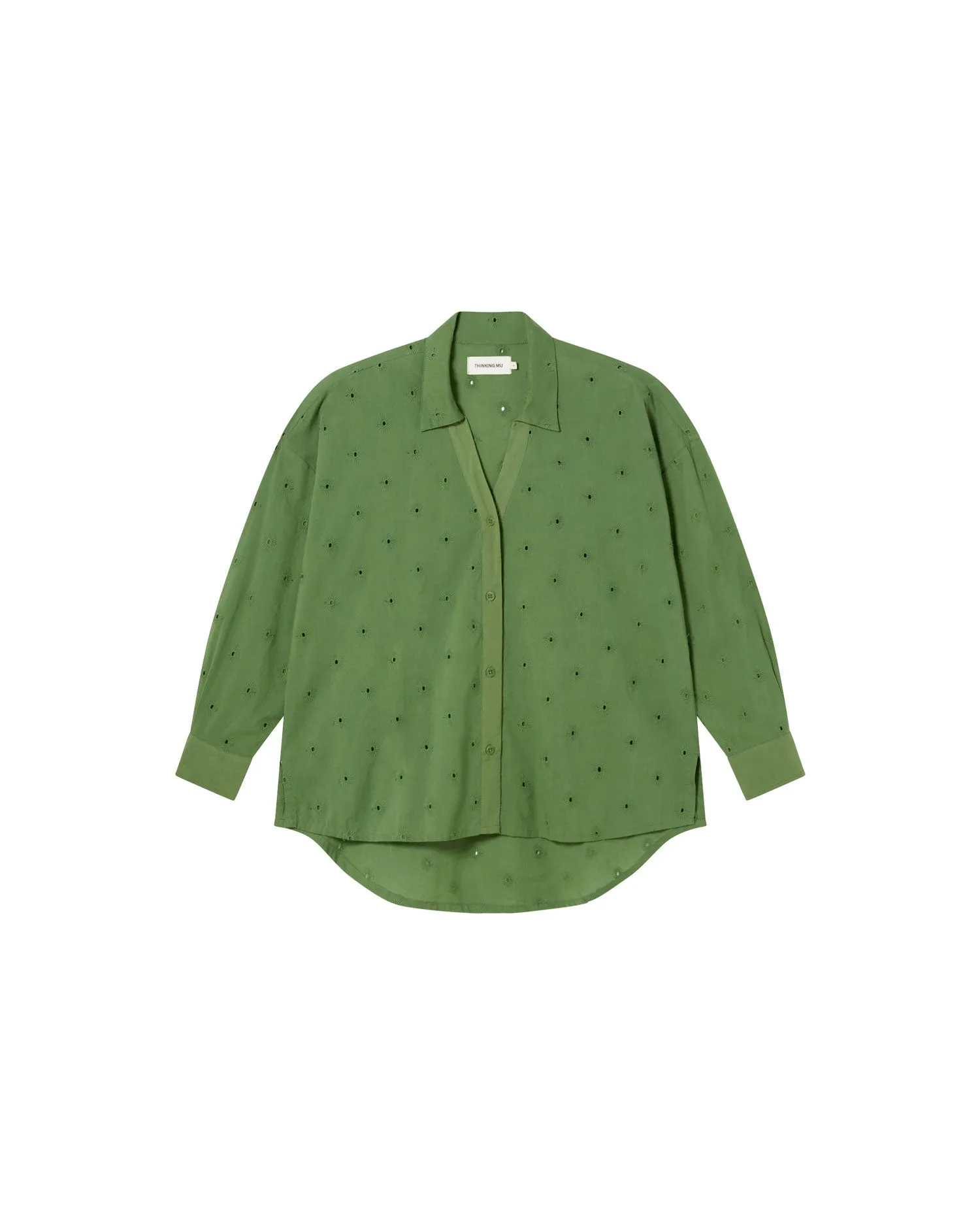 Blusa verde cactus Margaret sold by Thinking Mu