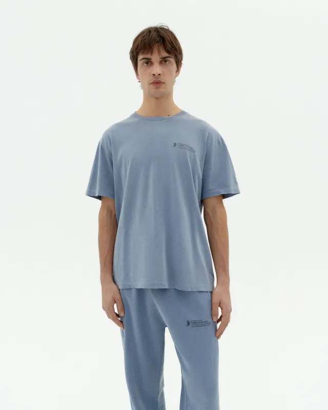 Camiseta unisex indigo tinte natural made by Thinking Mu