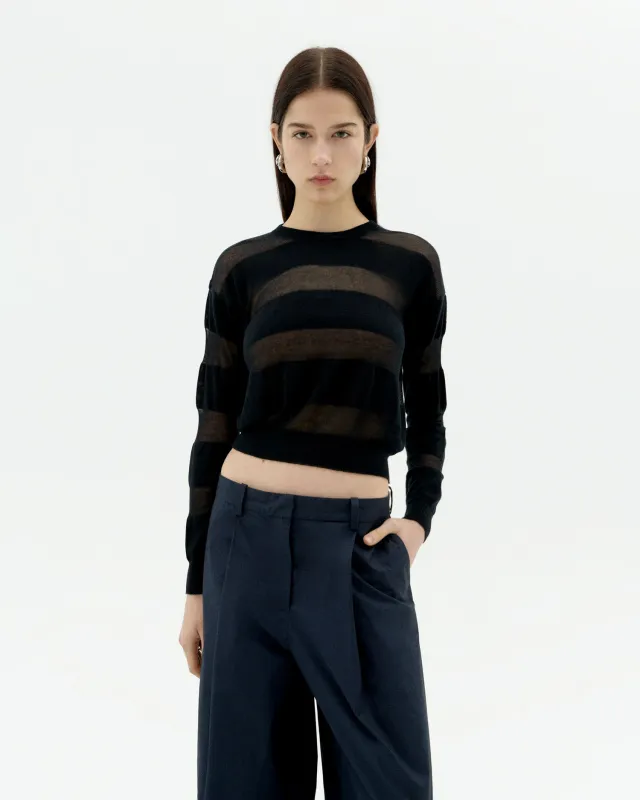 Jersey semitransparente negro Be sold by Thinking Mu