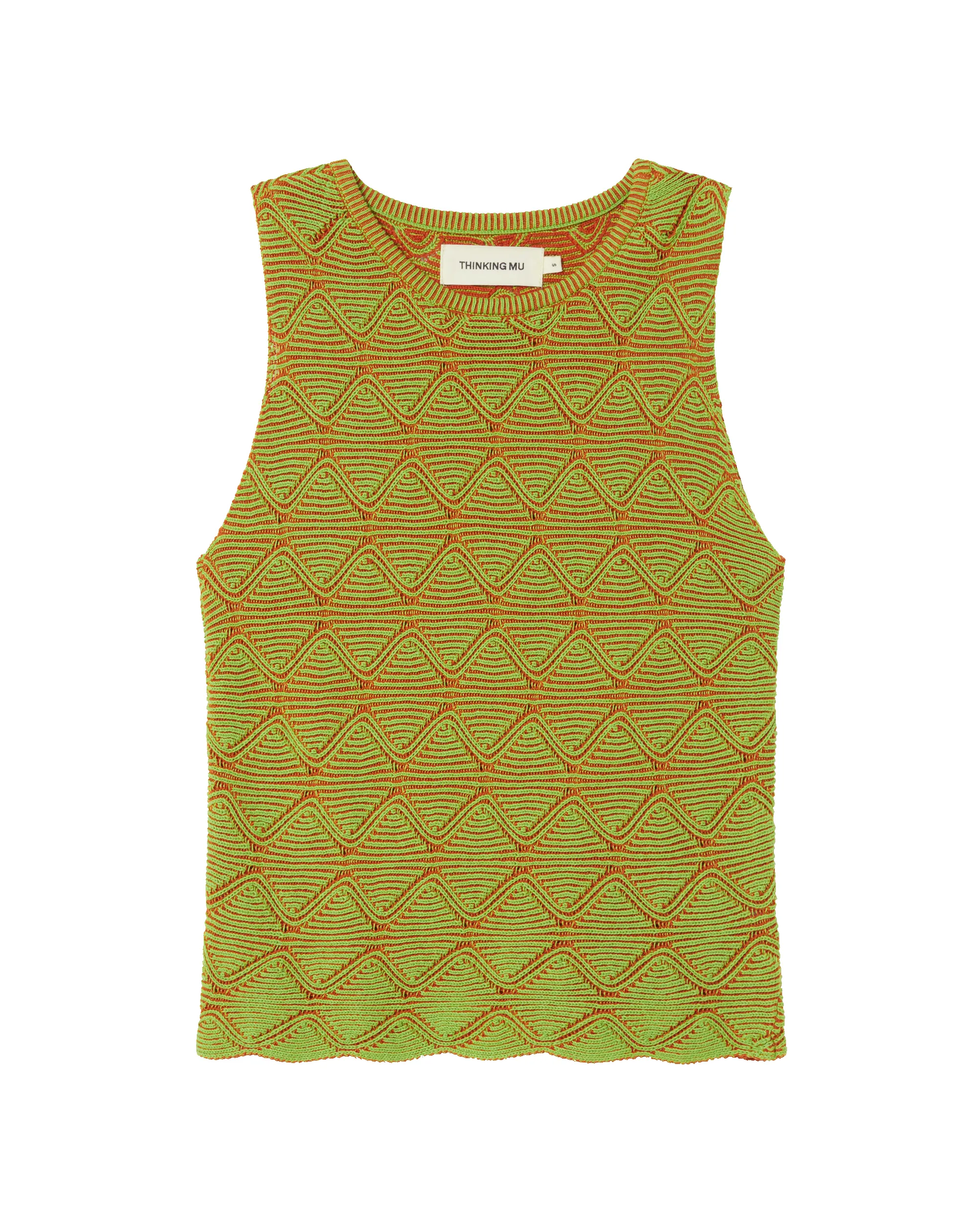Tank top verde punto Aura sold by Thinking Mu