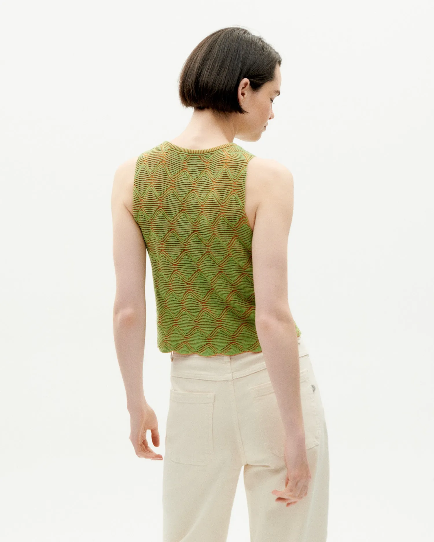 Tank top verde punto Aura sold by Thinking Mu product image thumbnail 5