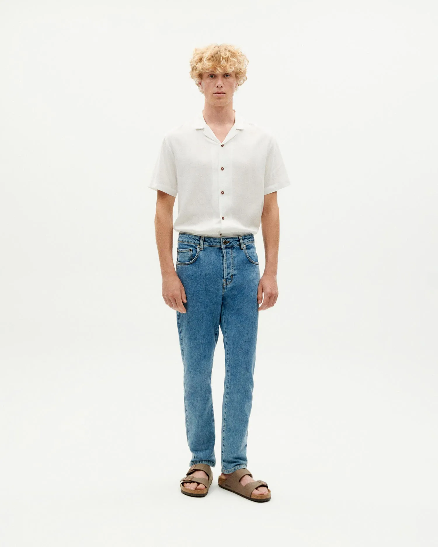 Jeans slim fit light blue 5 Pockets sold by Thinking Mu