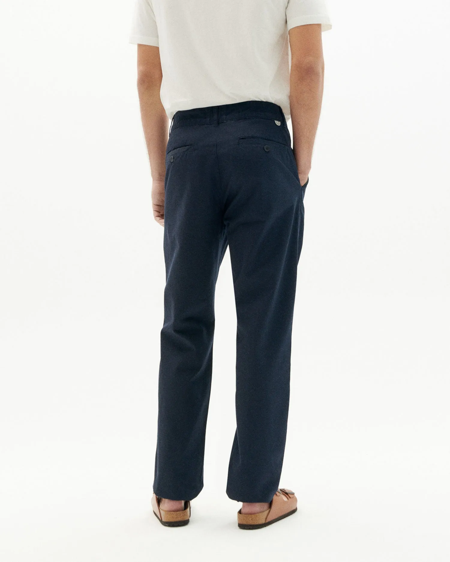 Pantalón navy Chino sold by Thinking Mu product image thumbnail 4