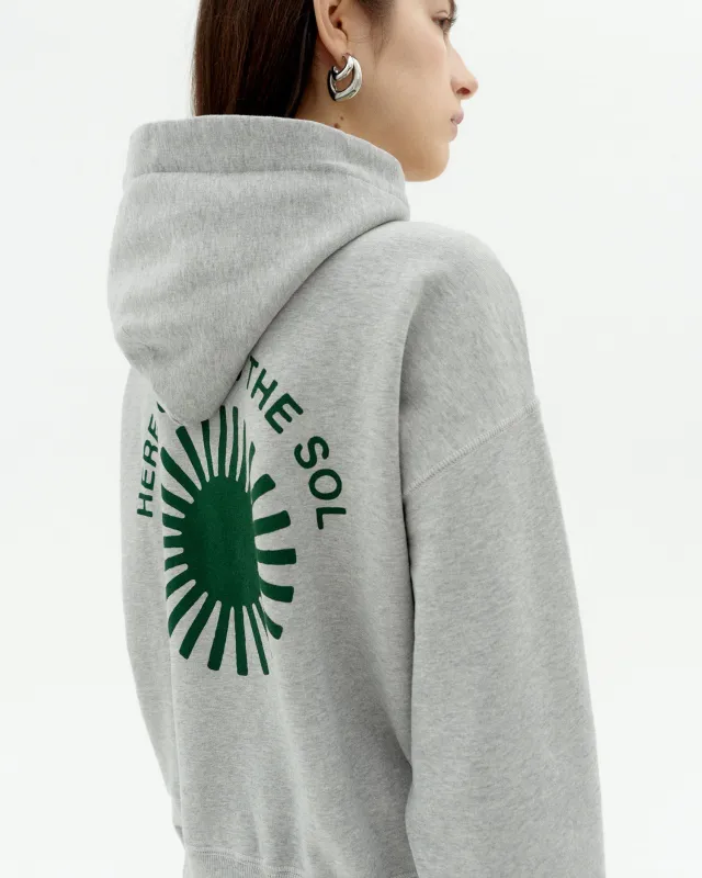 Hoodie sol espalda verde Valeria sold by Thinking Mu