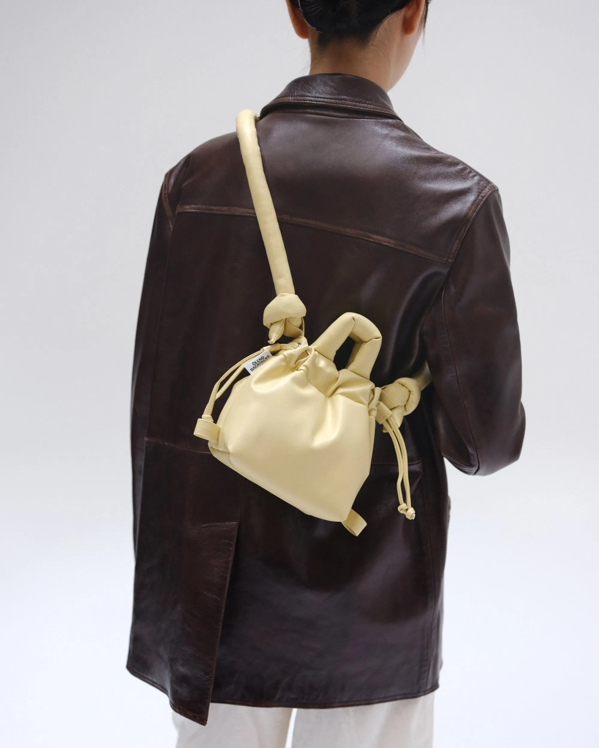 Butter Yellow Micro Ona vegan leather bag sold by Thinking Mu product image thumbnail 2
