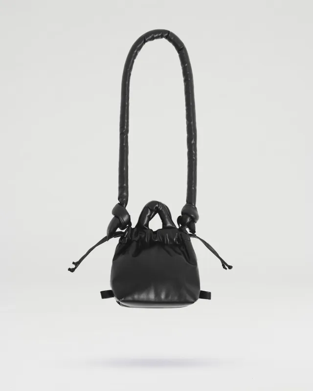 Black Micro Ona vegan leather bag sold by Thinking Mu