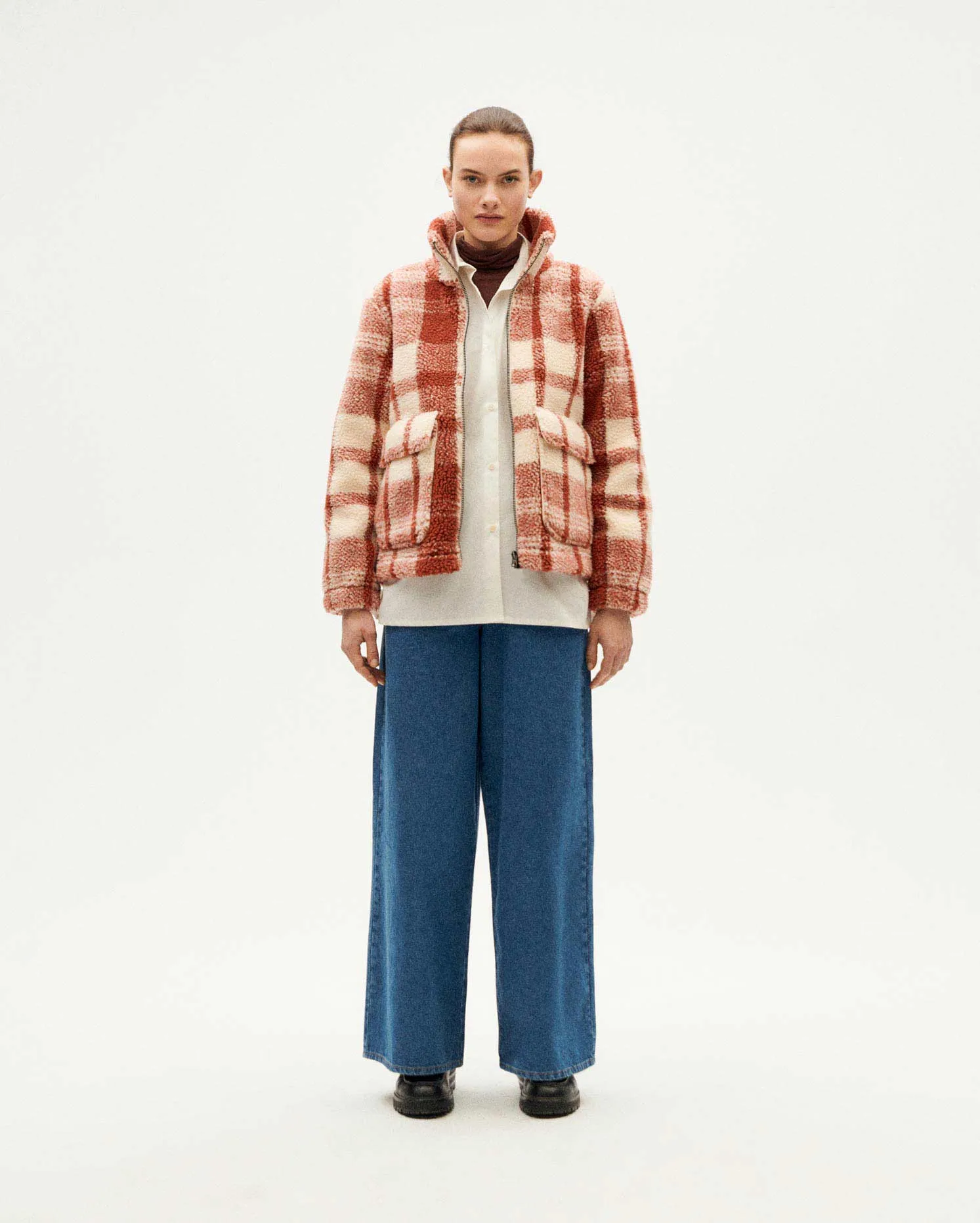 Chaqueta roja cuadros picnic Sophie sold by Thinking Mu product image thumbnail 3