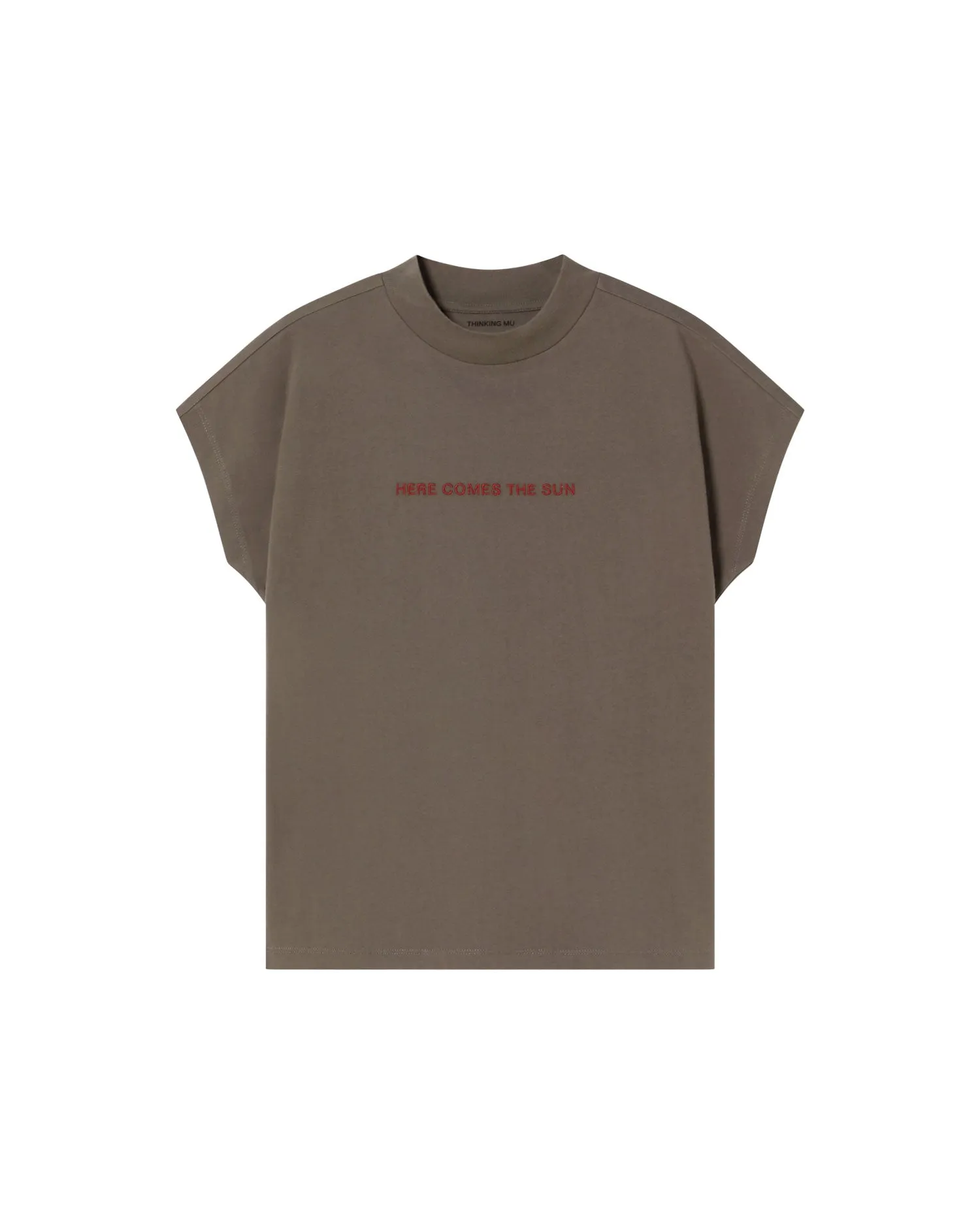 Camiseta gris Here comes the sun sold by Thinking Mu