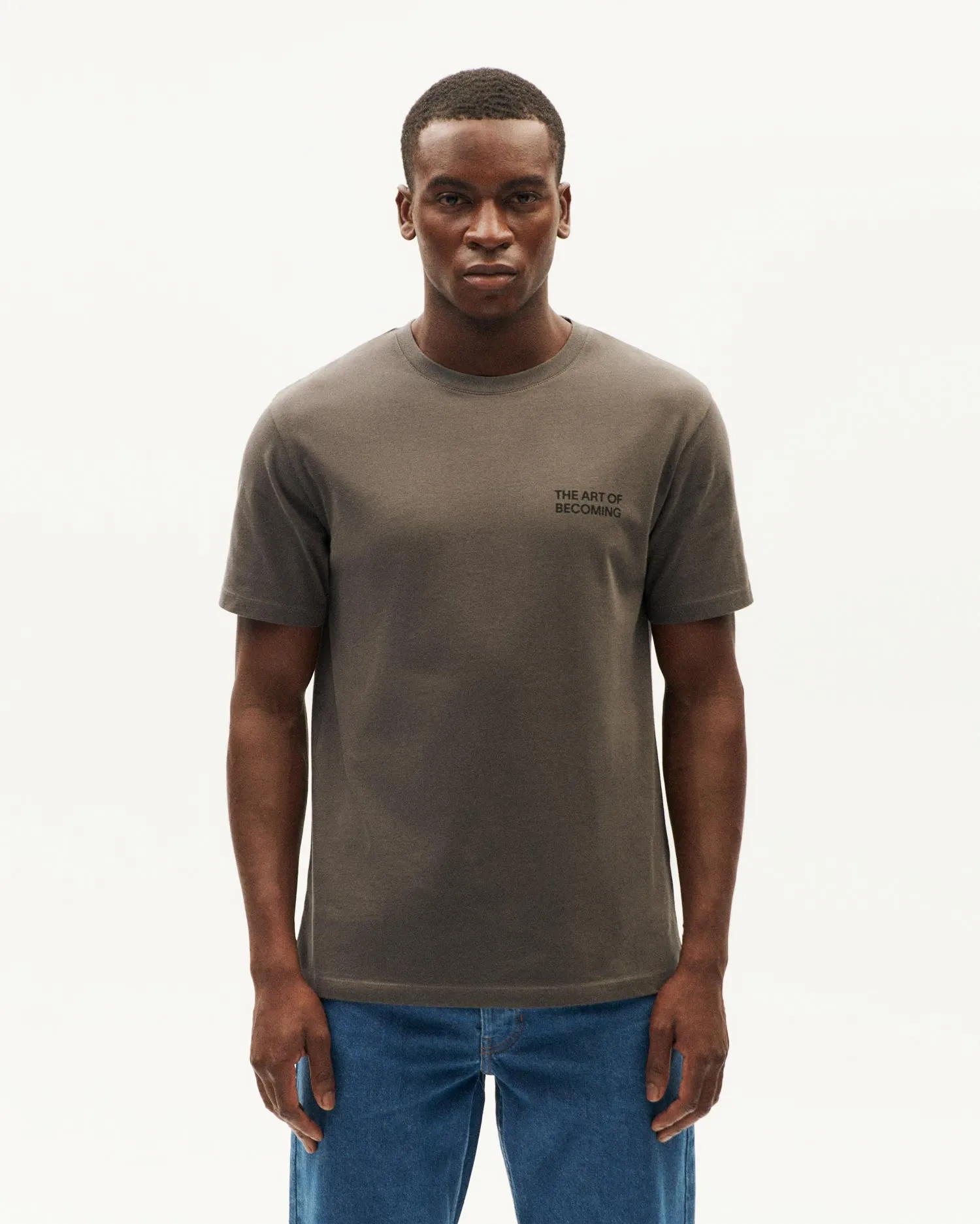 Camiseta gris Becoming sold by Thinking Mu product image thumbnail 2