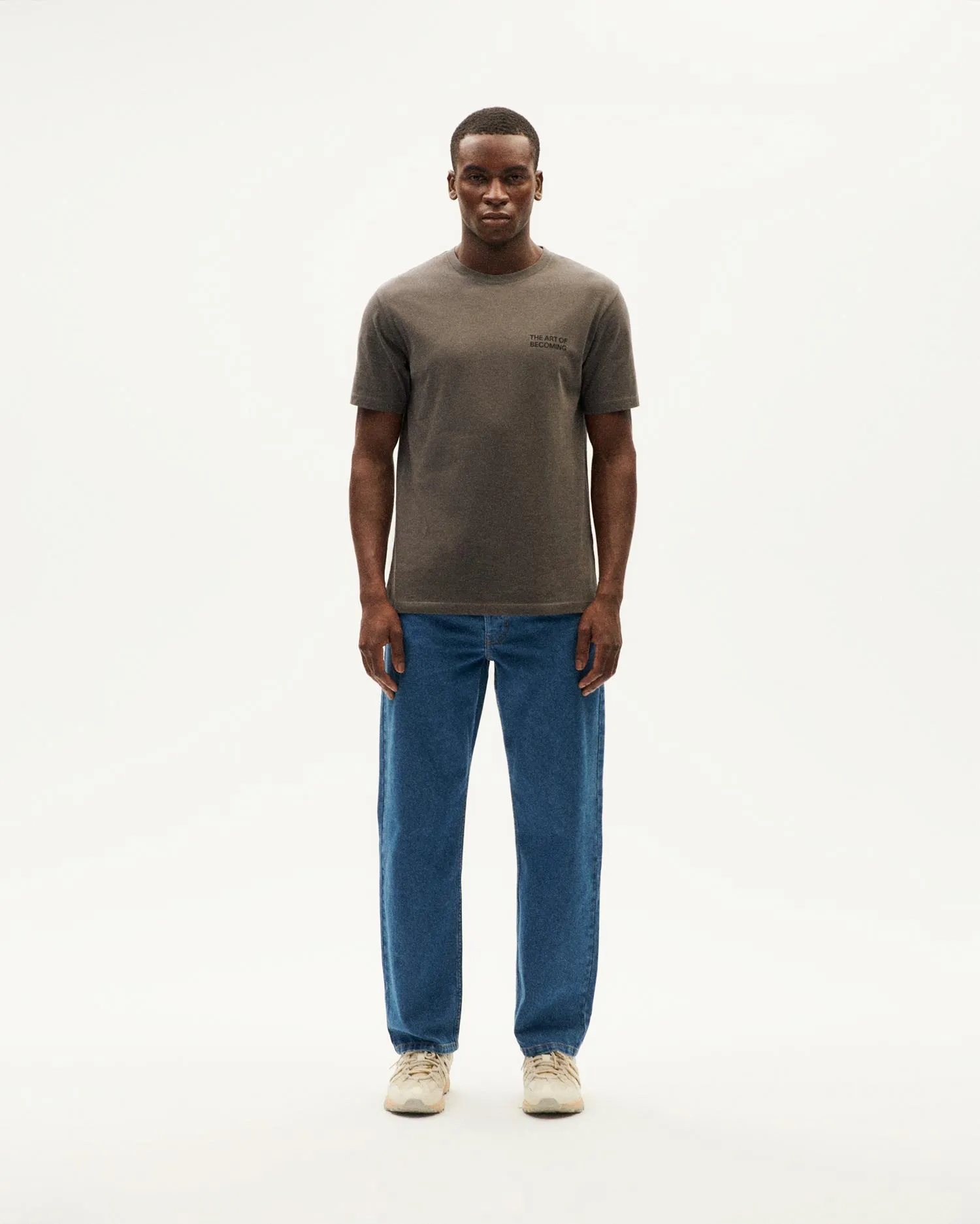 Camiseta gris Becoming sold by Thinking Mu product image thumbnail 4