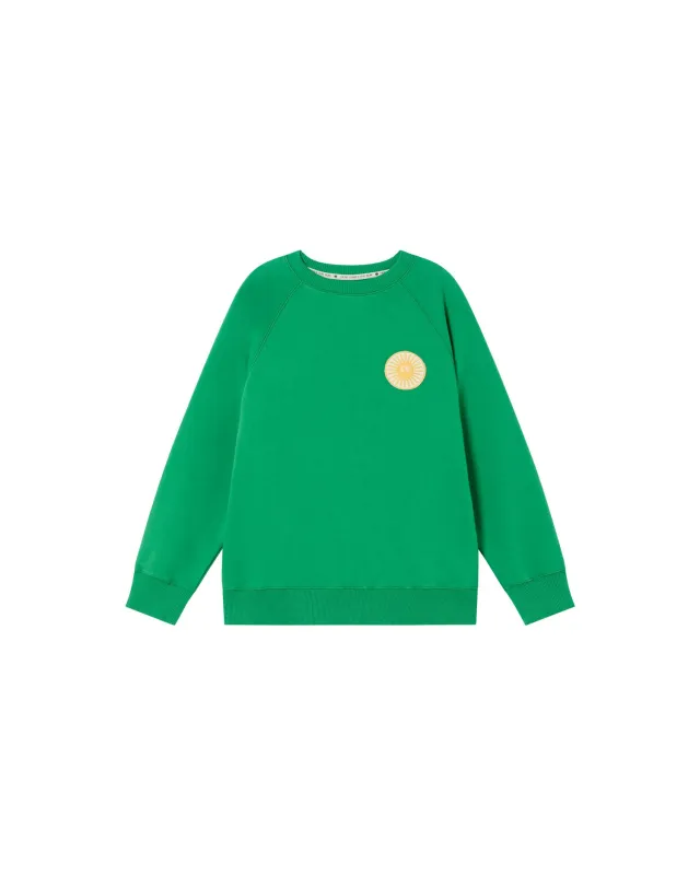 Sudadera verde Azul made by Thinking Mu