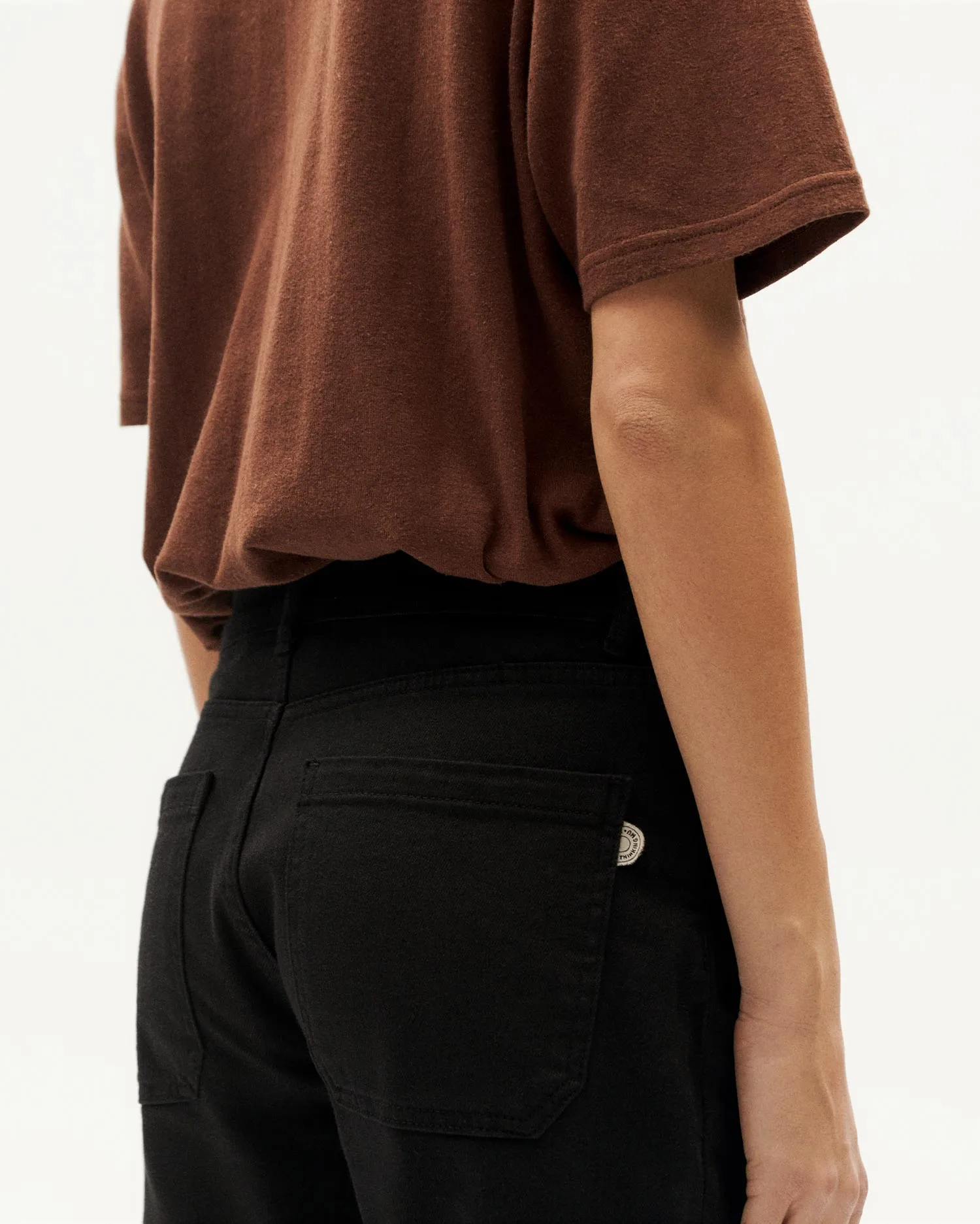 Pantalón recto negro Nele sold by Thinking Mu product image thumbnail 3