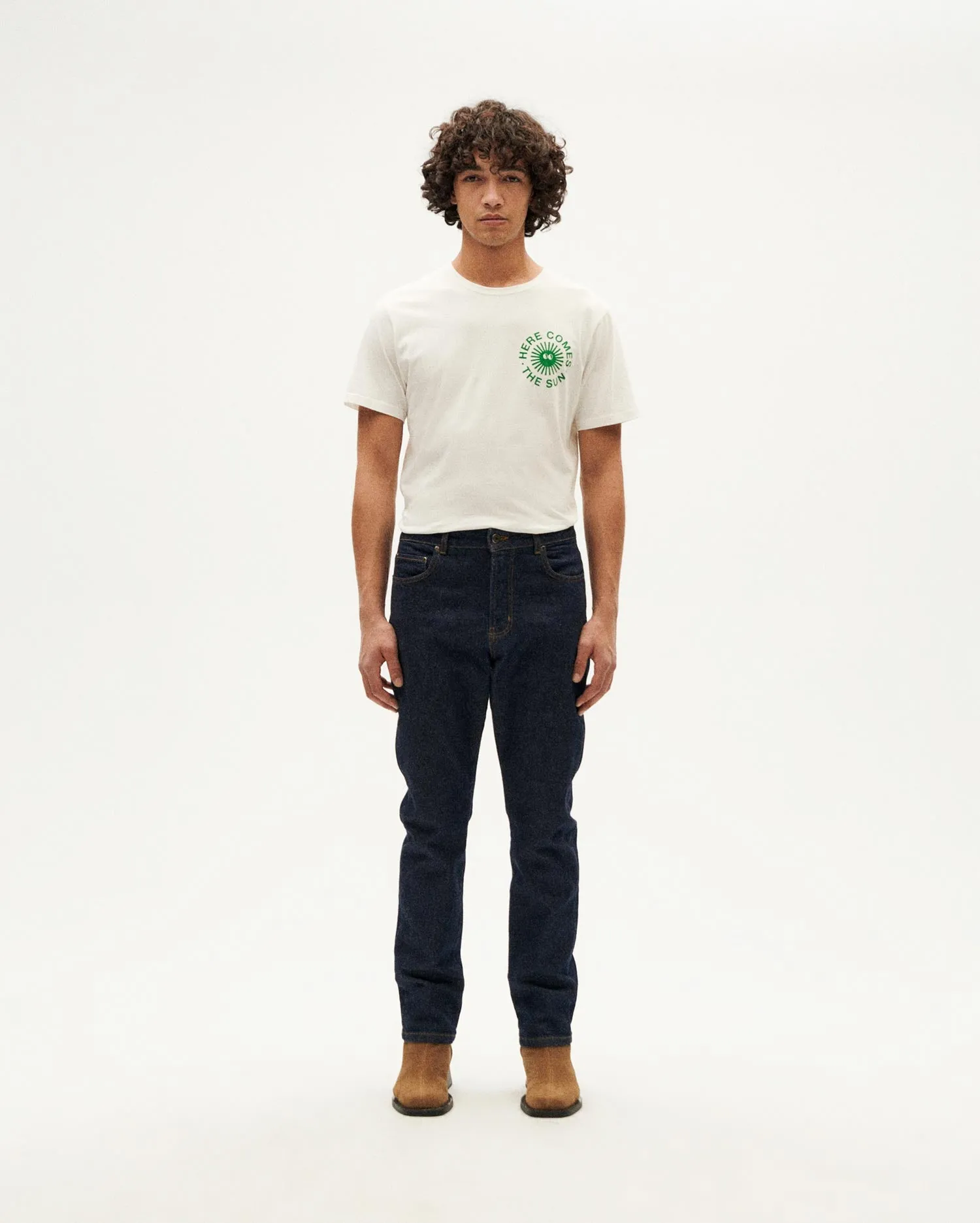 Jeans slim fit dark navy 5 Pockets sold by Thinking Mu product image thumbnail 2