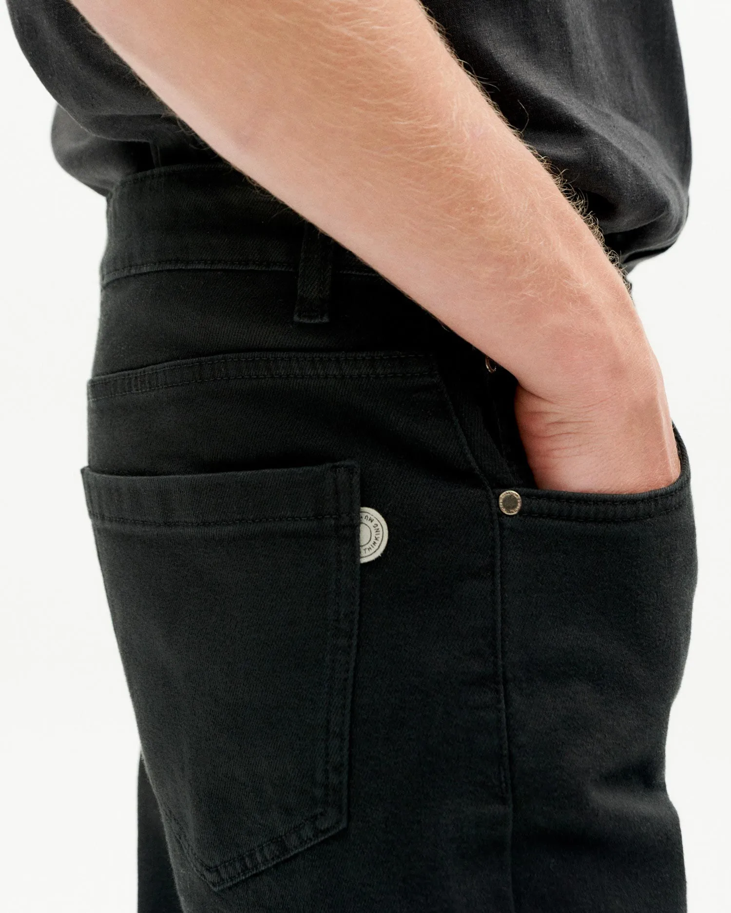 Pantalón negro 5 pockets sold by Thinking Mu product image thumbnail 4