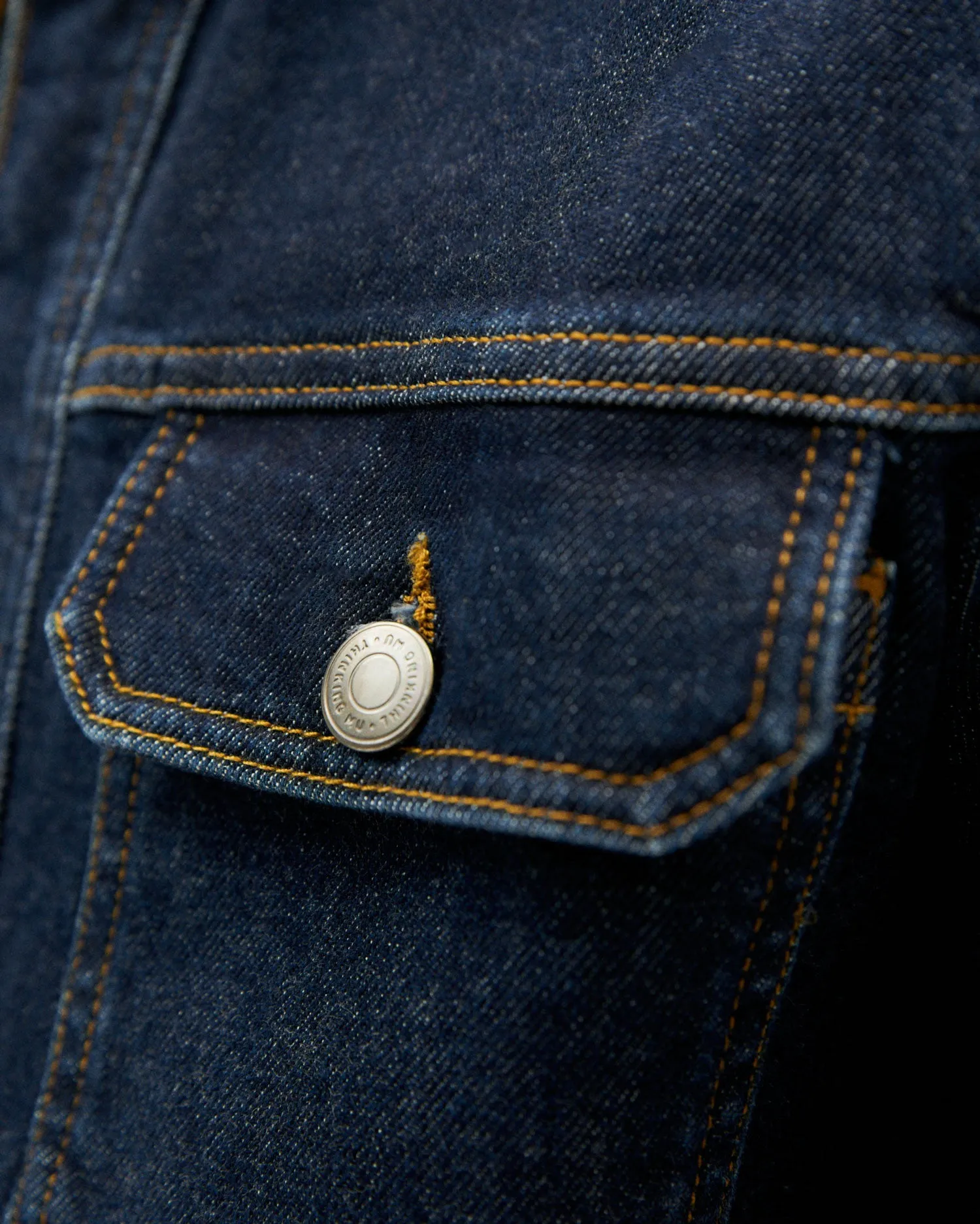 Chaqueta dark clean denim Odonata sold by Thinking Mu product image thumbnail 4