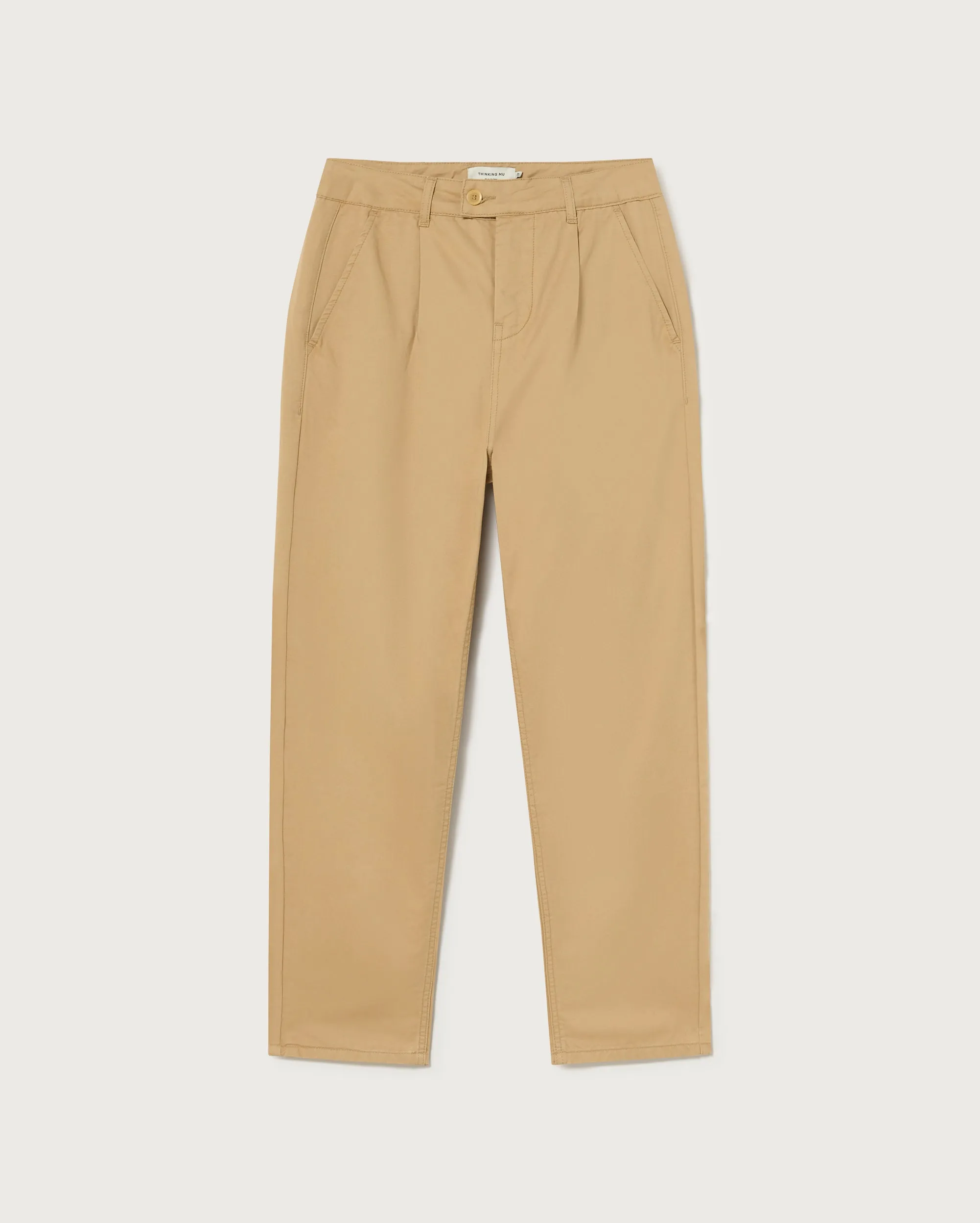 Pantalón relaxed pinza beige Wotan sold by Thinking Mu product image thumbnail 5
