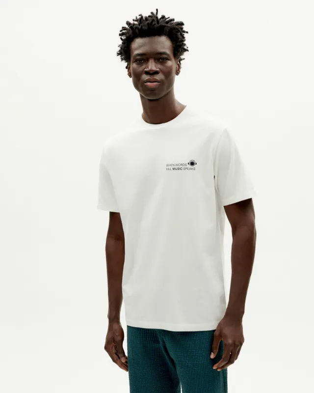 Camiseta blanca Music sold by Thinking Mu