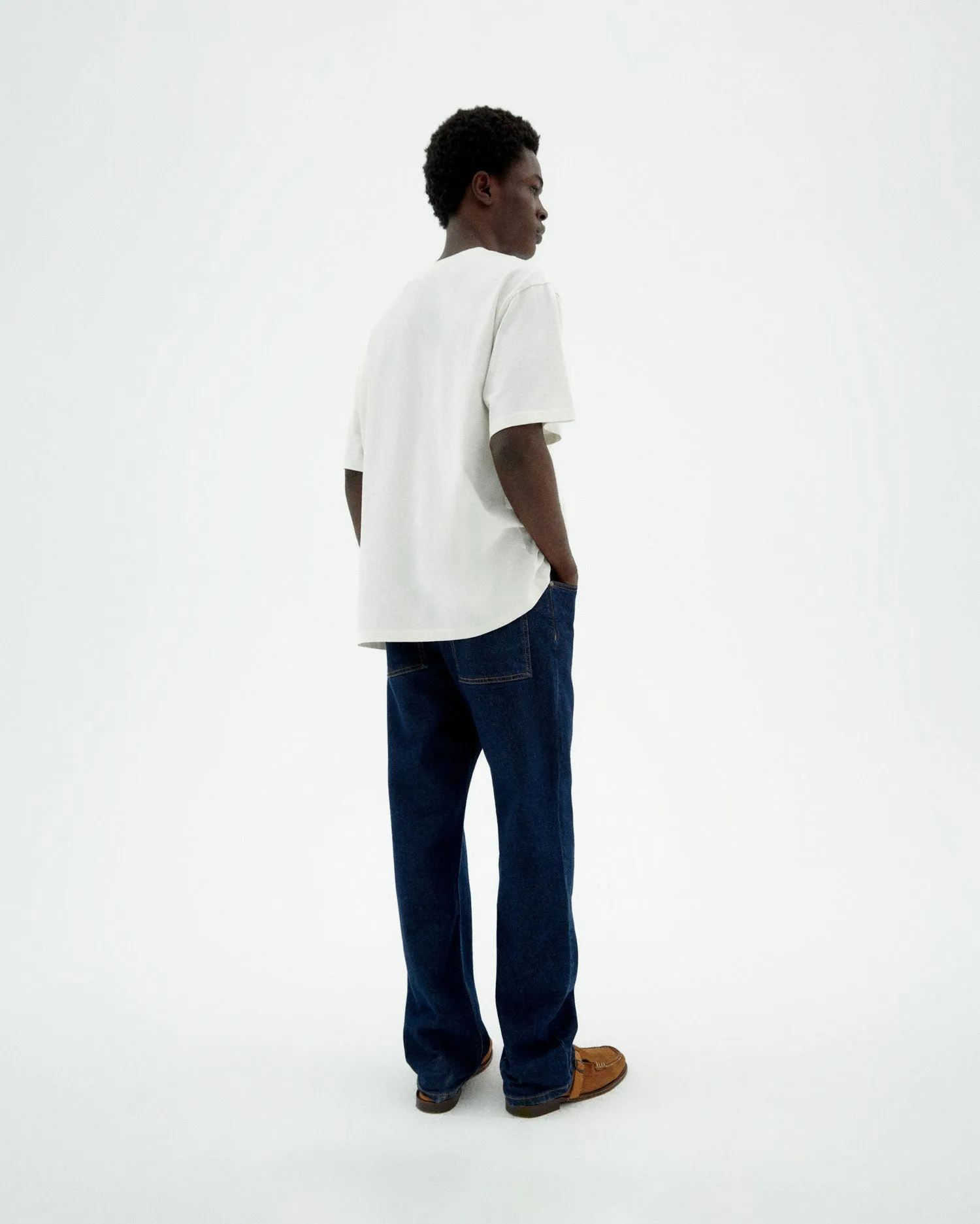 Jeans rectos dark navy David sold by Thinking Mu product image thumbnail 4