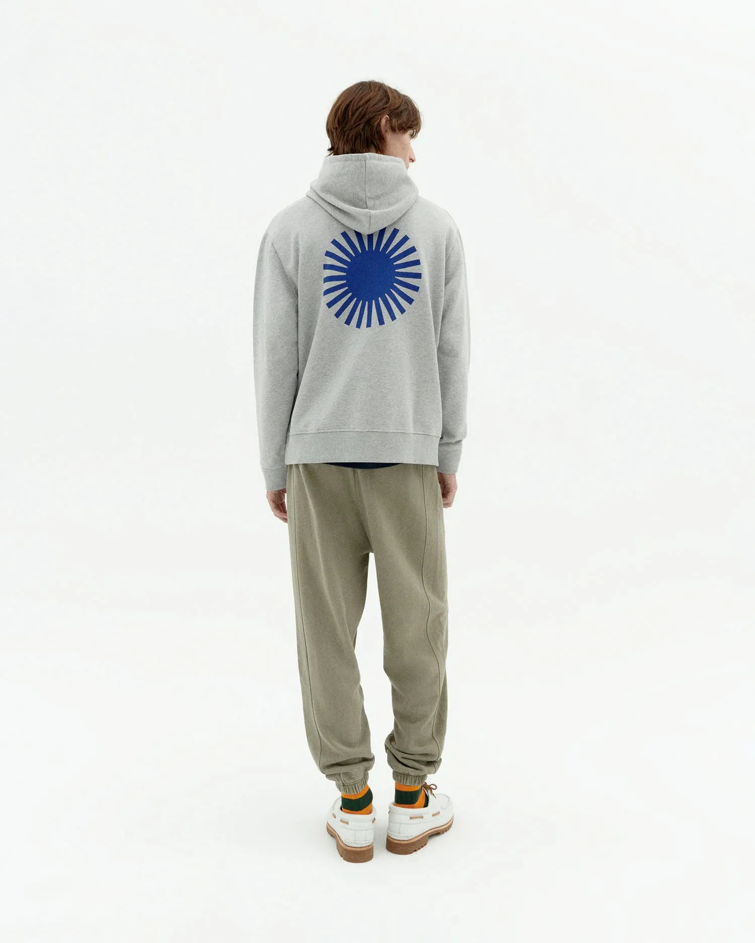 Hoodie gris sol espalda azul Simon sold by Thinking Mu product image thumbnail 3