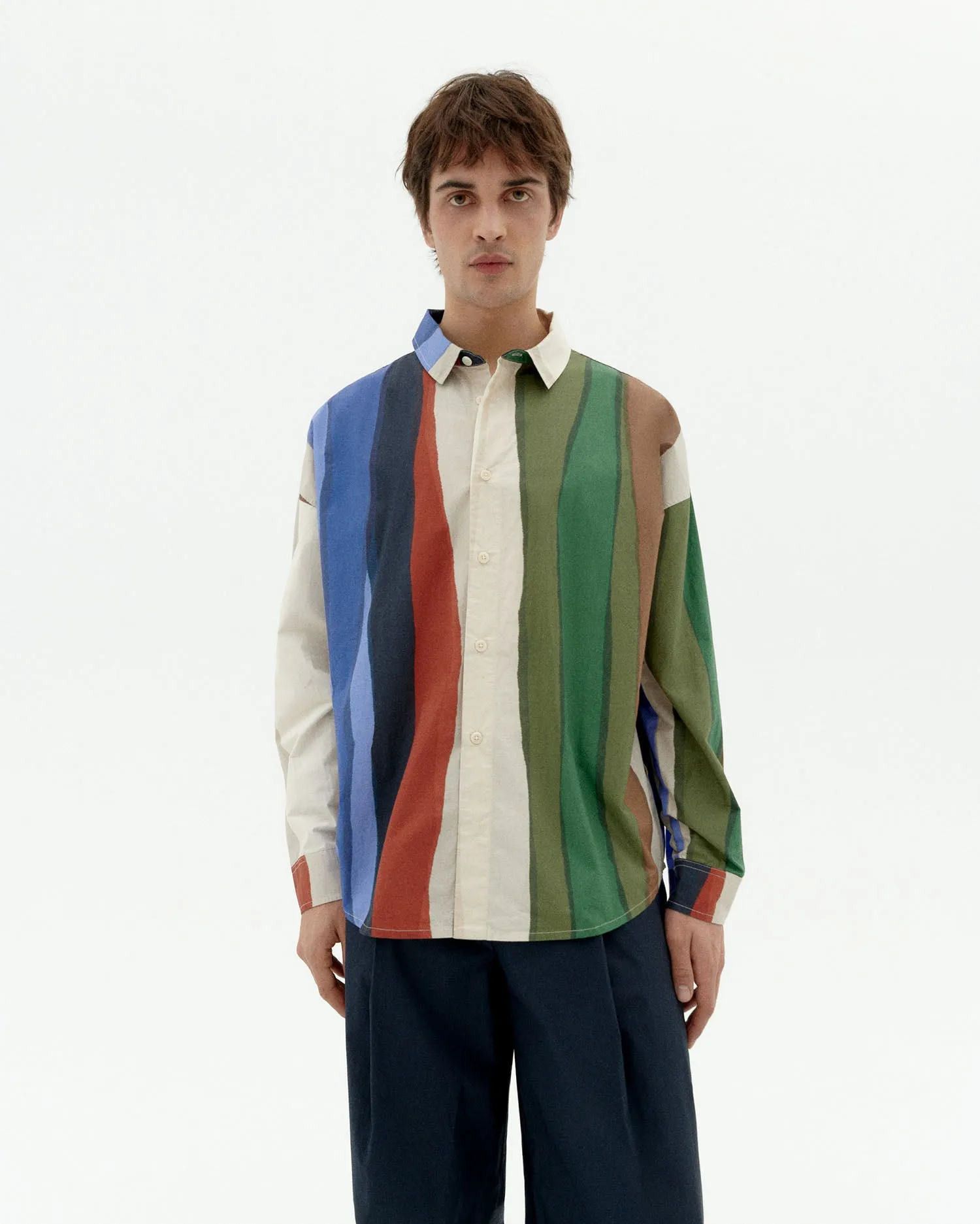 Camisa rayas river Haru sold by Thinking Mu