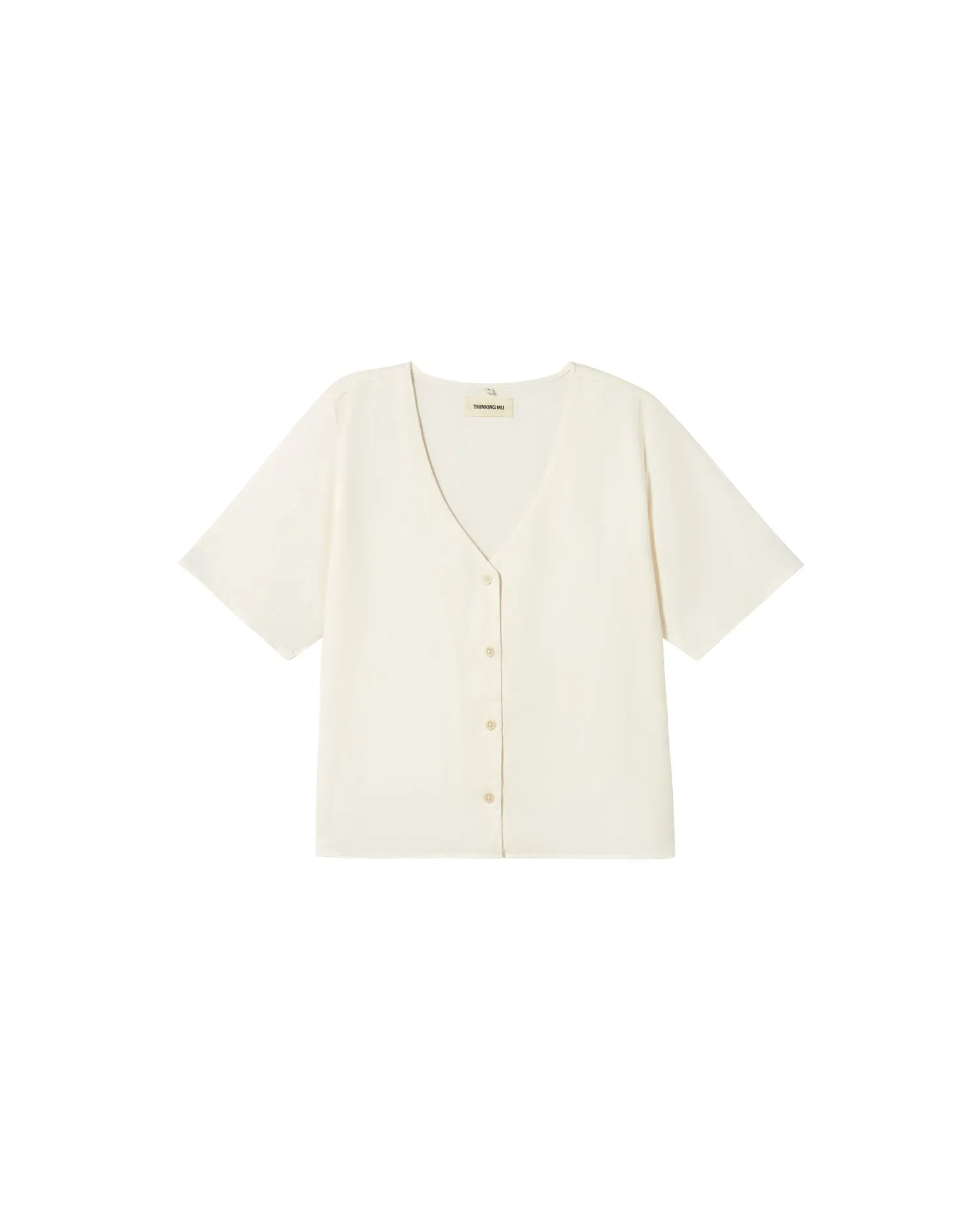 Blusa blanca hemp Libelula sold by Thinking Mu product image thumbnail 5