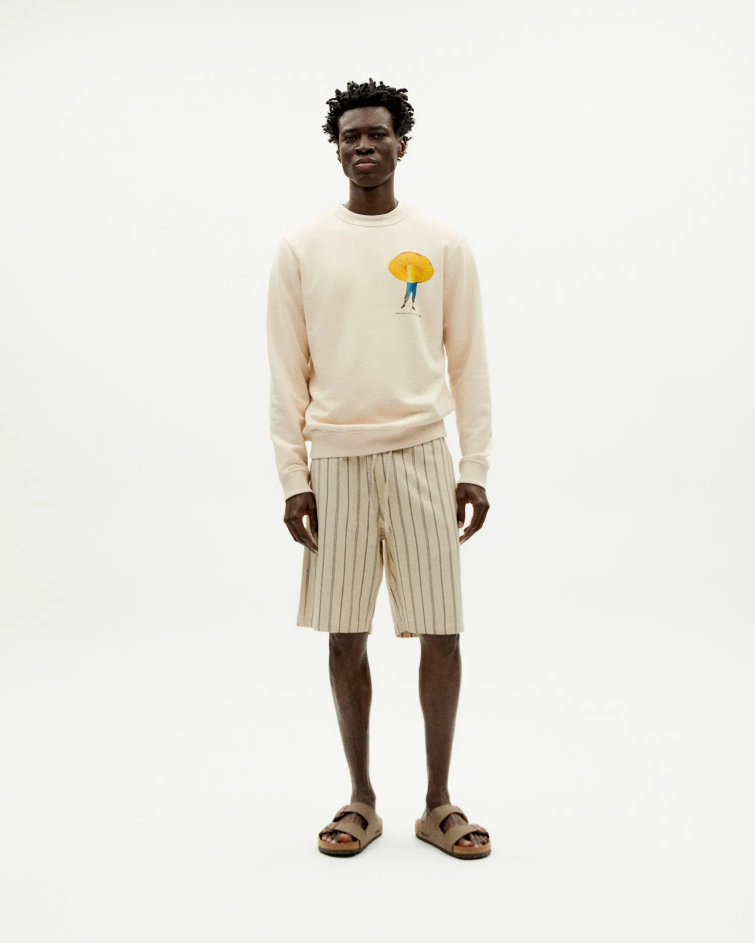 Bermuda gris rayas Pande sold by Thinking Mu product image thumbnail 2