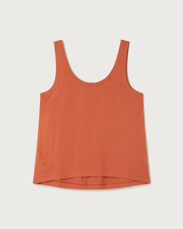Tank Top rojo hemp sold by Thinking Mu