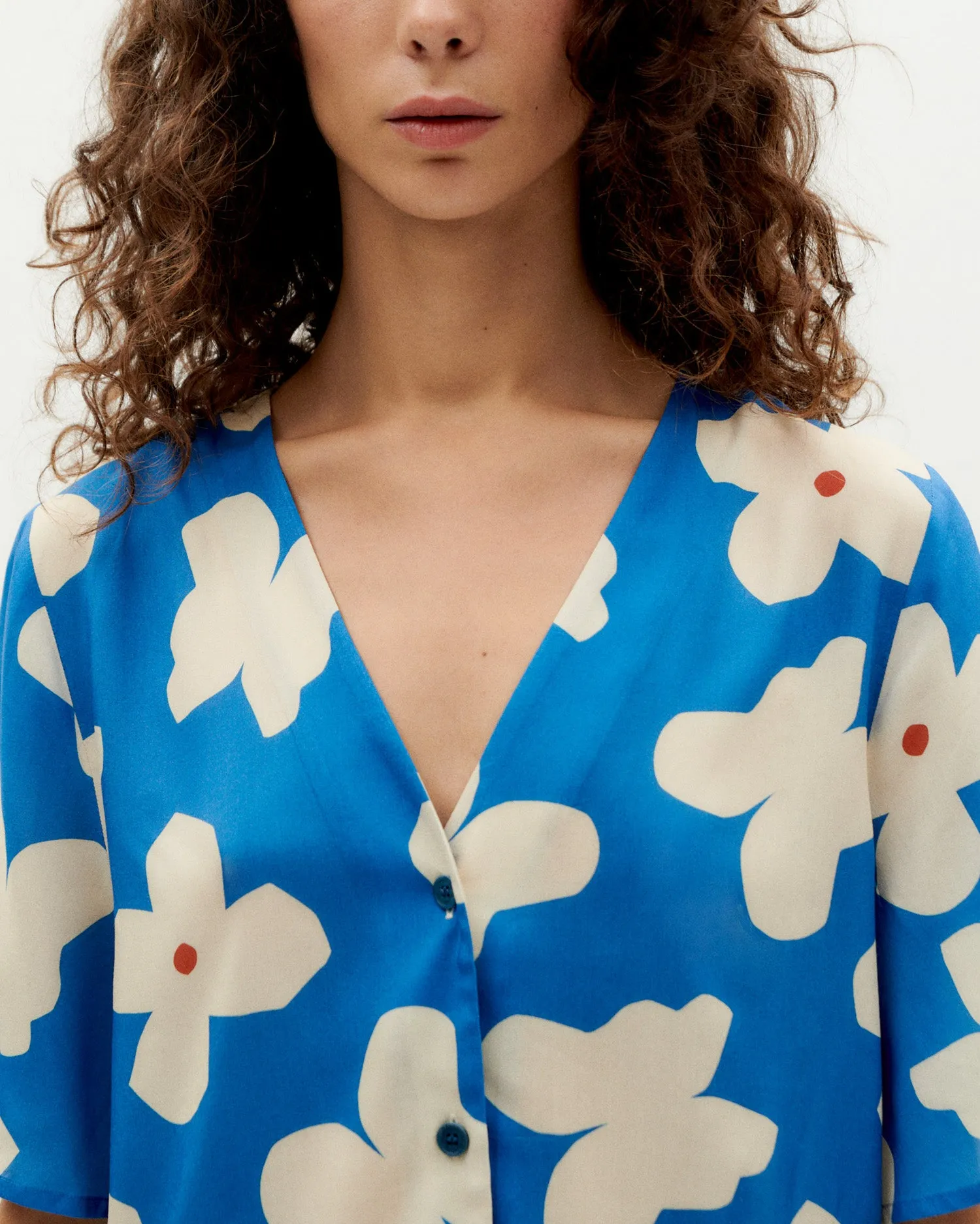 Blusa azul flores butterfly Libelula sold by Thinking Mu product image thumbnail 4