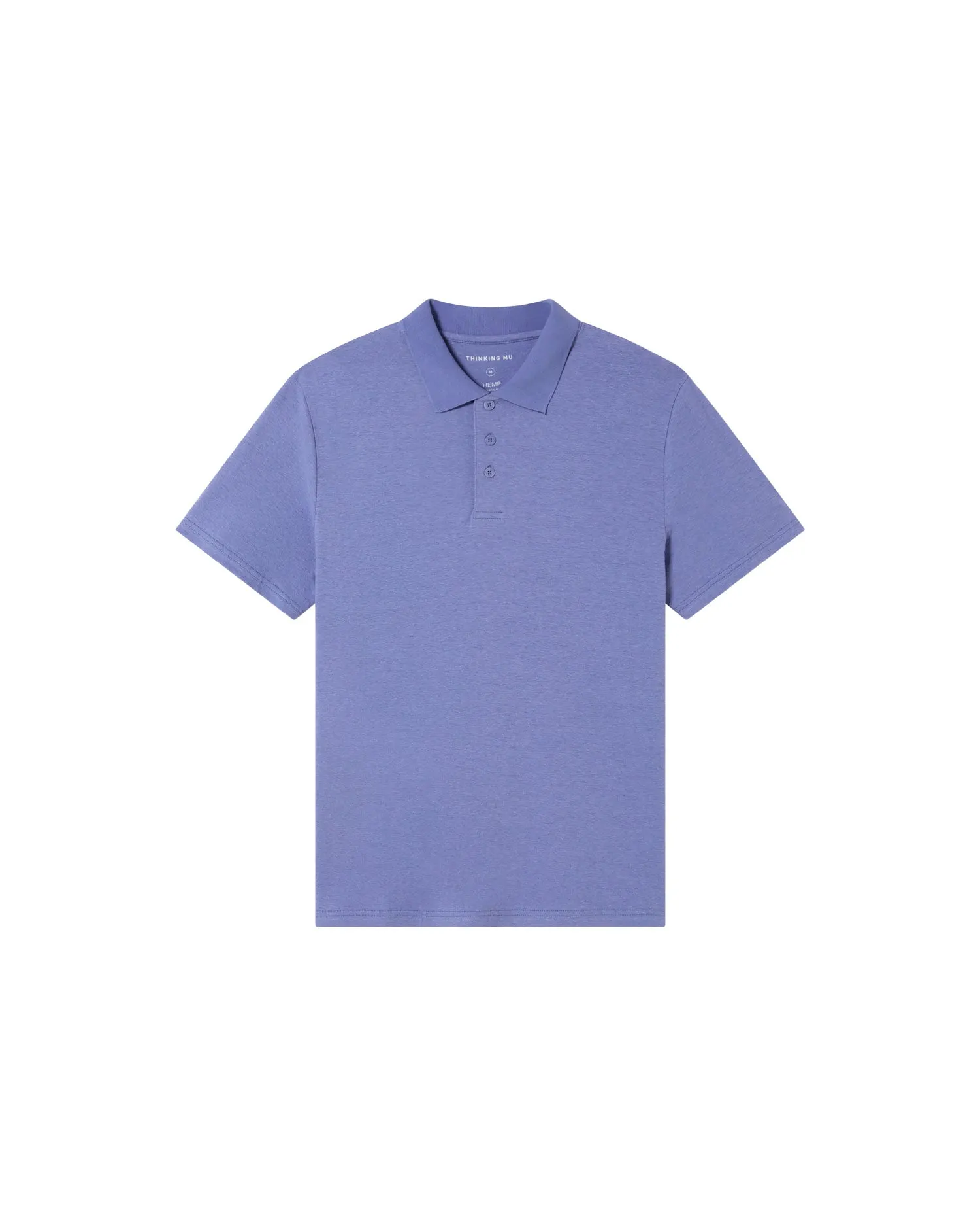 Polo azul claro hemp sold by Thinking Mu product image thumbnail 5