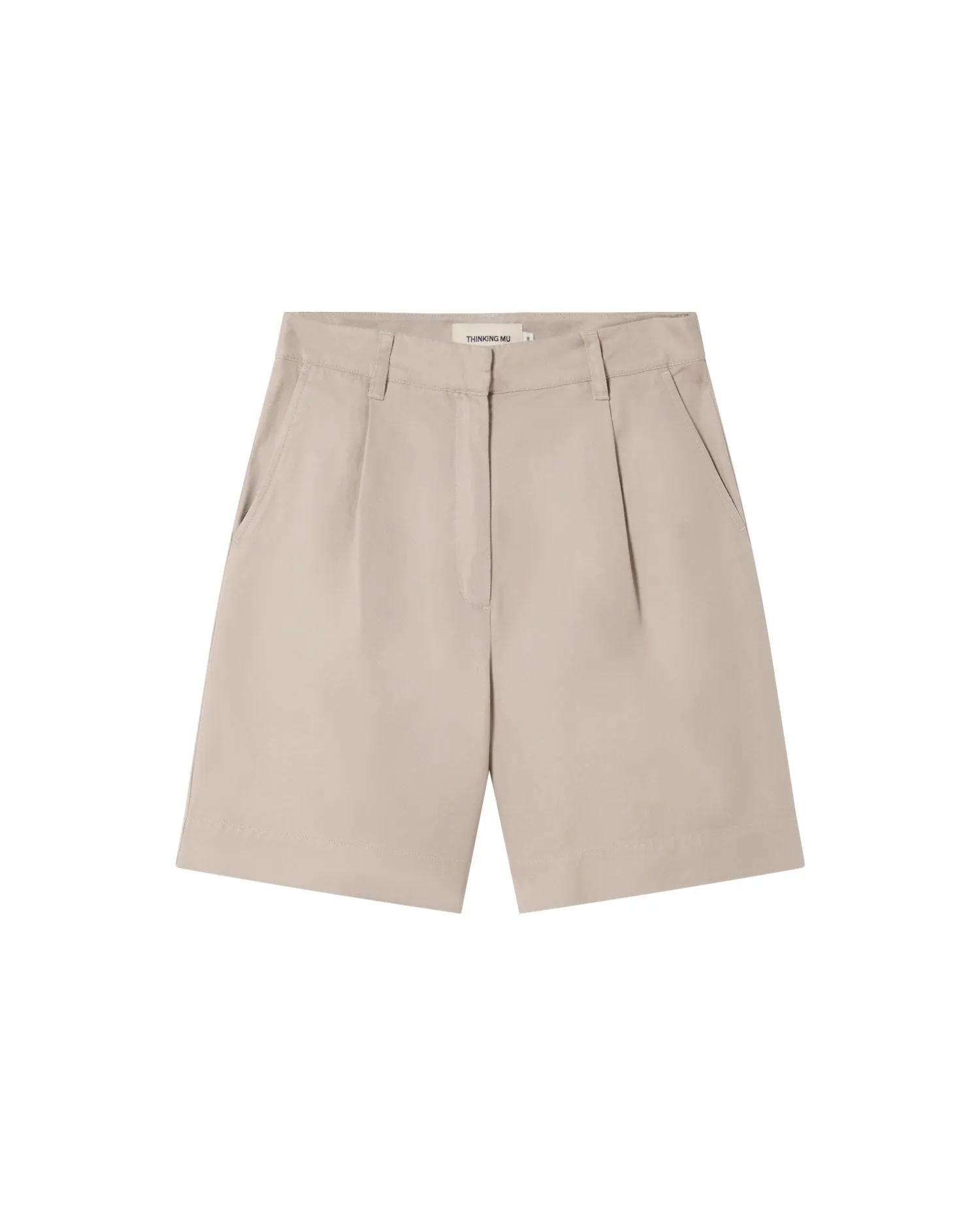 Bermuda pinzas beige hemp Lia sold by Thinking Mu product image thumbnail 5