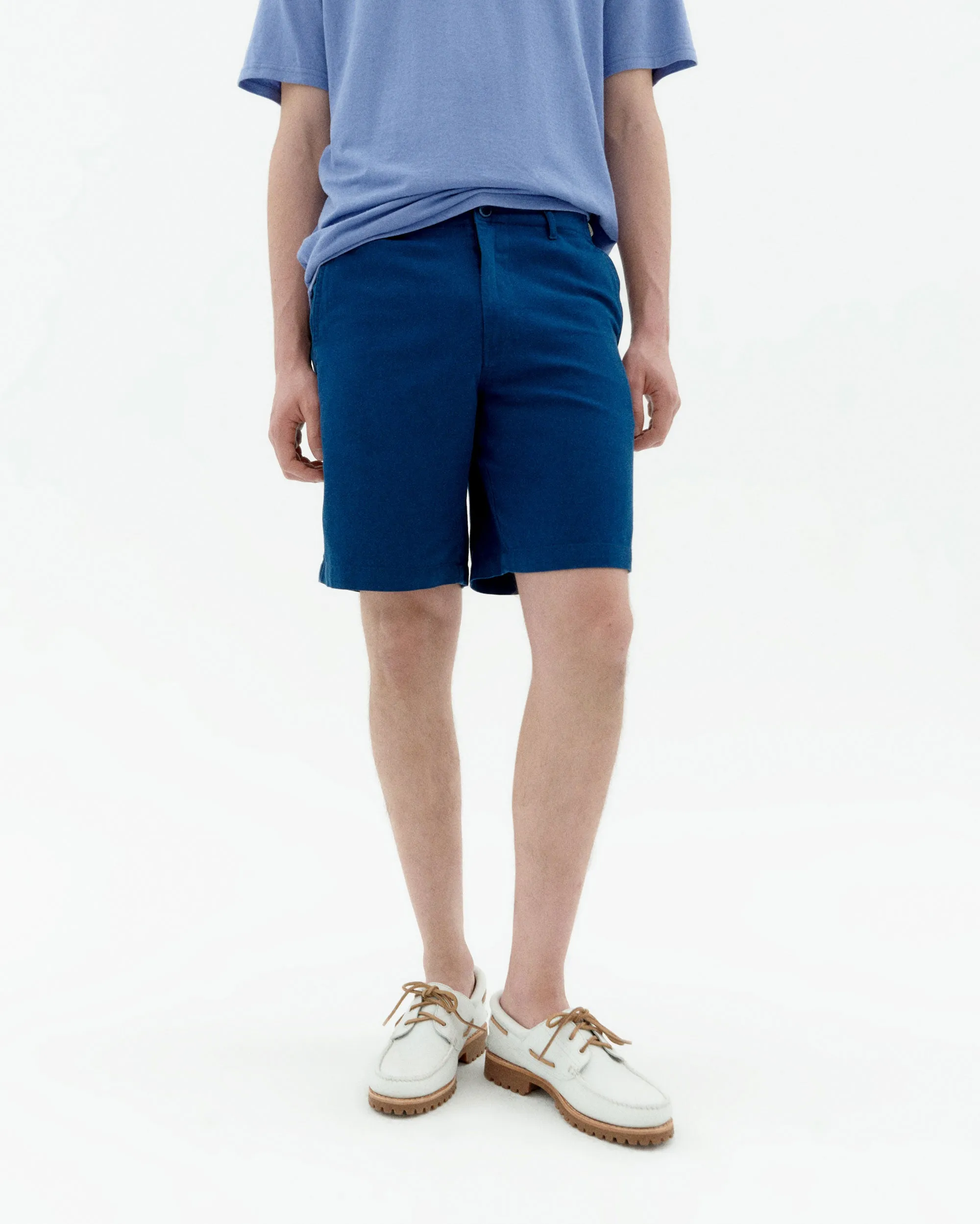 Bermuda azul hemp Alex sold by Thinking Mu