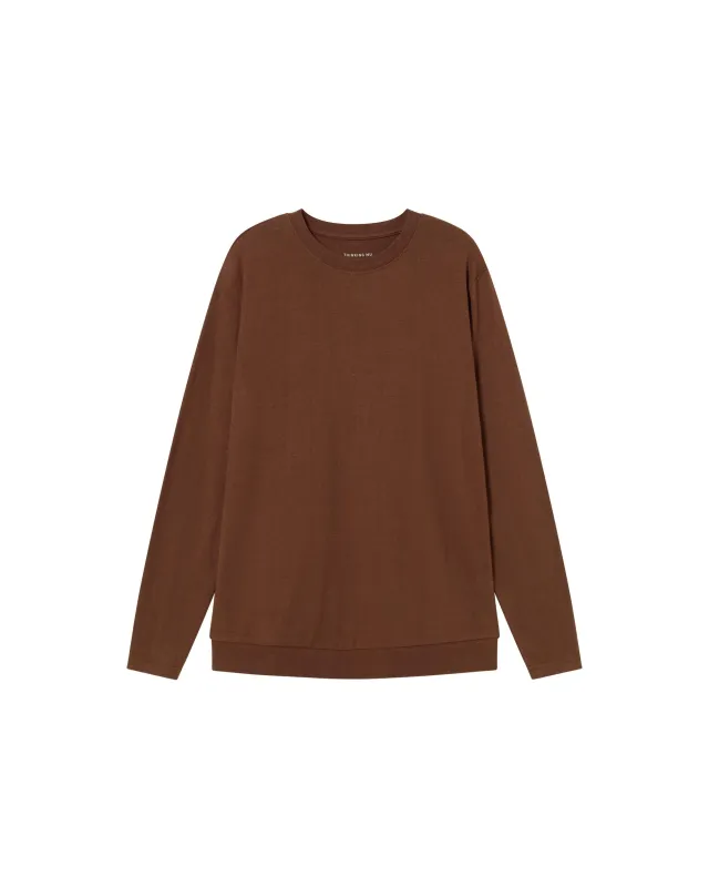 Camiseta gruesa marrón hemp Shiva sold by Thinking Mu