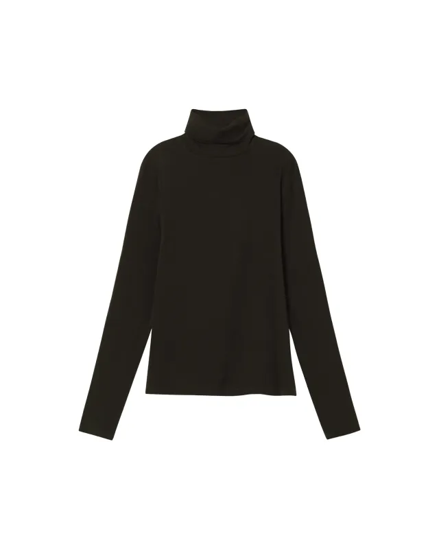 Top negro cashmere Noe sold by Thinking Mu