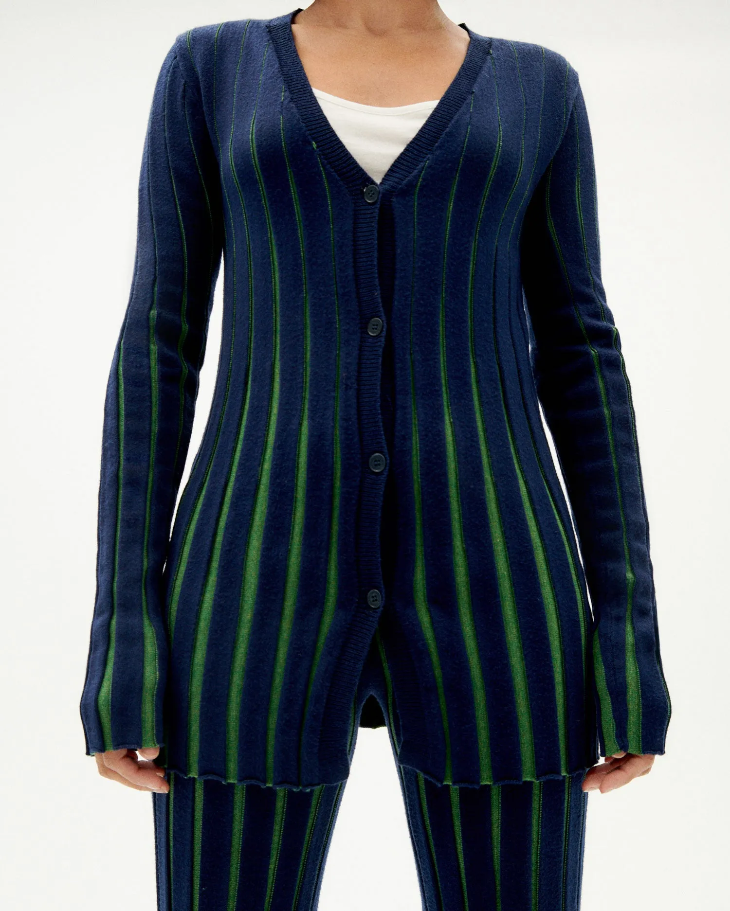 Cárdigan azul punto sold by Thinking Mu product image thumbnail 4