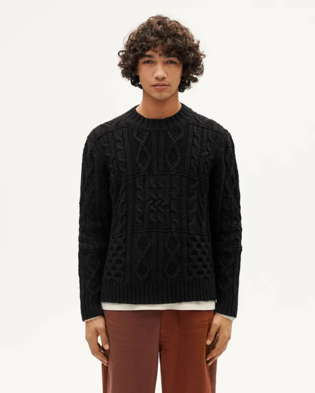 Jersey azul oscuro lana merino Rasta sold by Thinking Mu