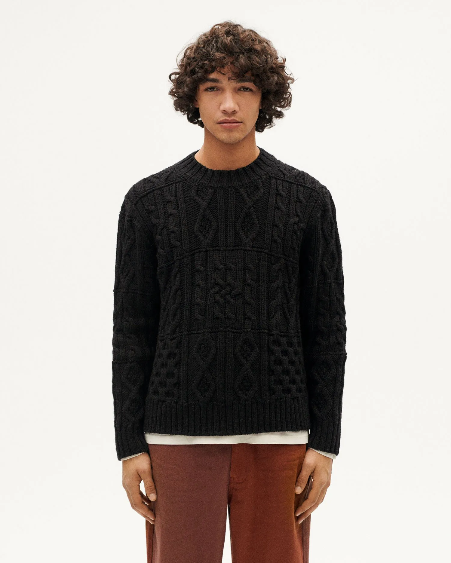 Jersey azul oscuro lana merino Rasta sold by Thinking Mu