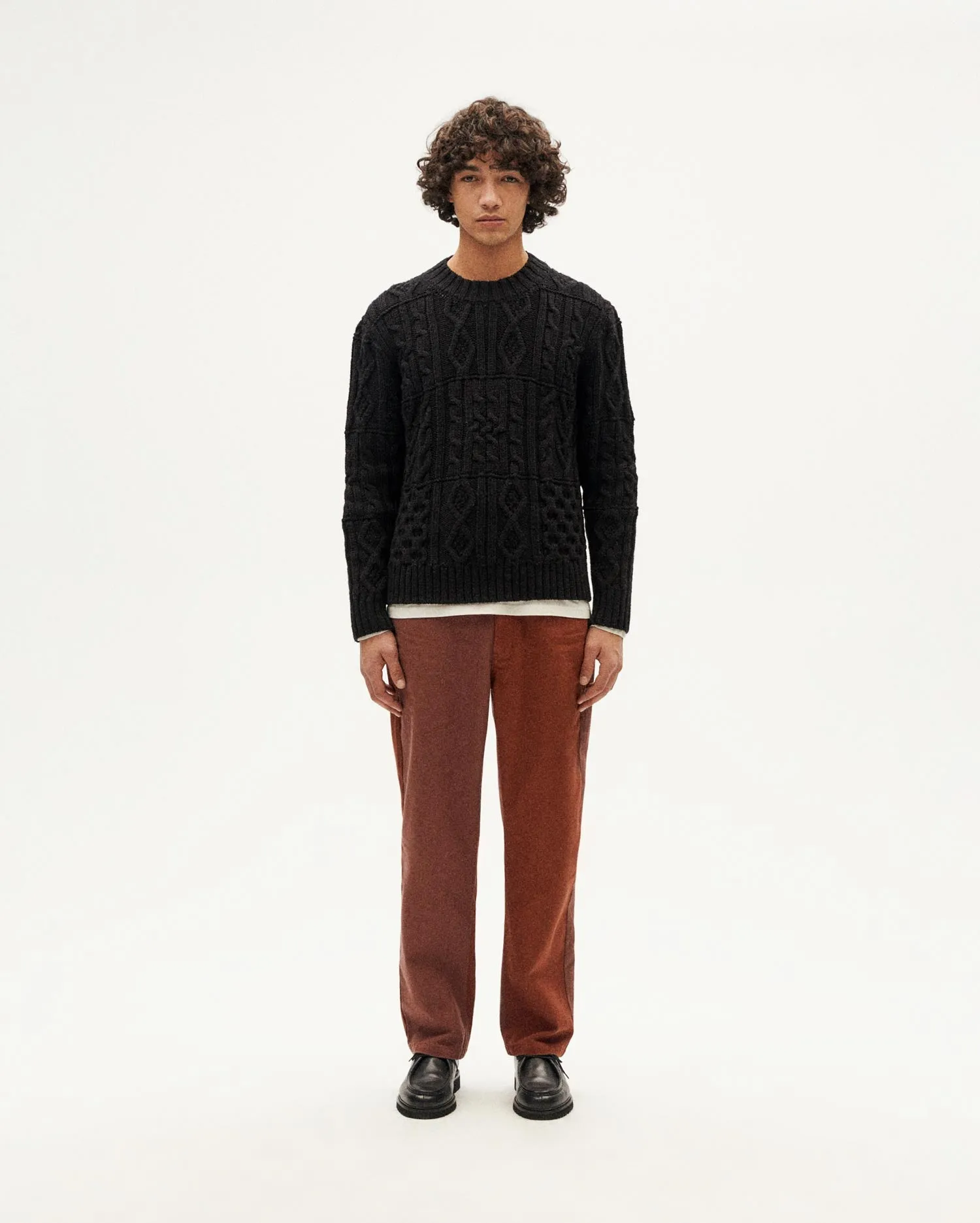 Jersey azul oscuro lana merino Rasta sold by Thinking Mu product image thumbnail 3