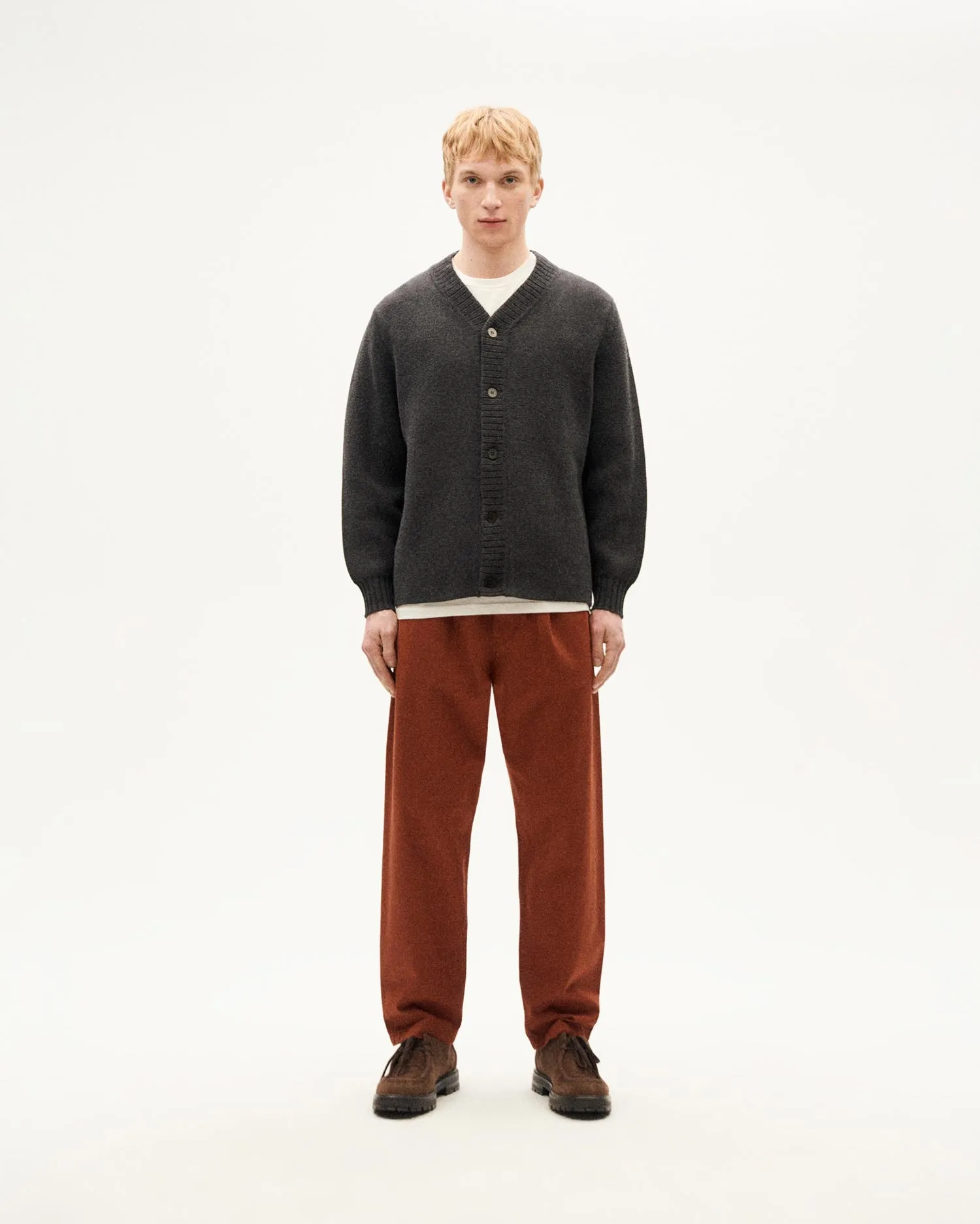 Cárdigan gris lana Nico sold by Thinking Mu product image thumbnail 2