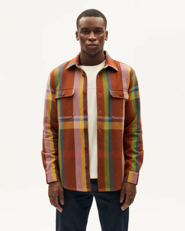 Sobrecamisa marrón charlie blanket Lucas sold by Thinking Mu