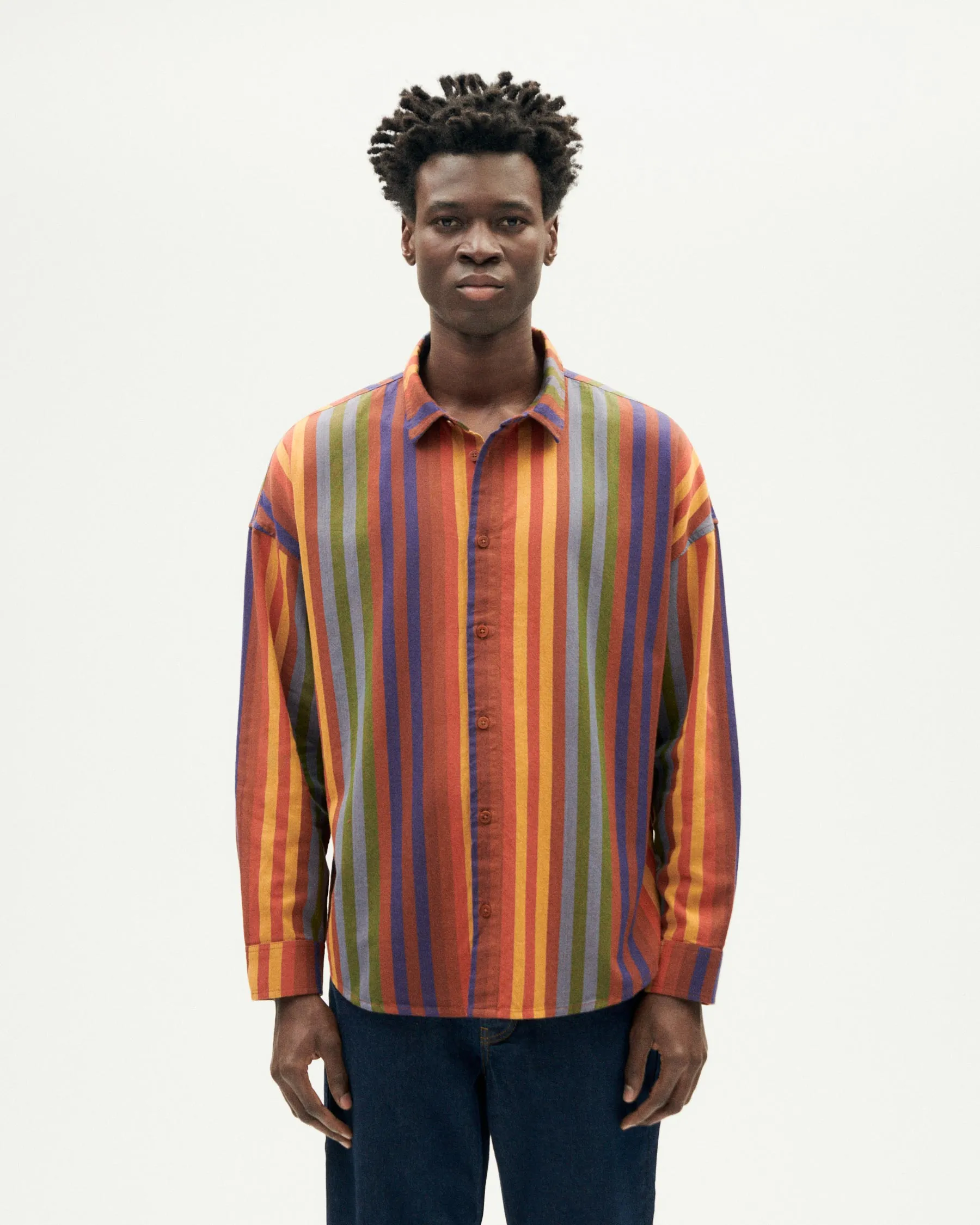 Camisa multicolor rayas Haru sold by Thinking Mu