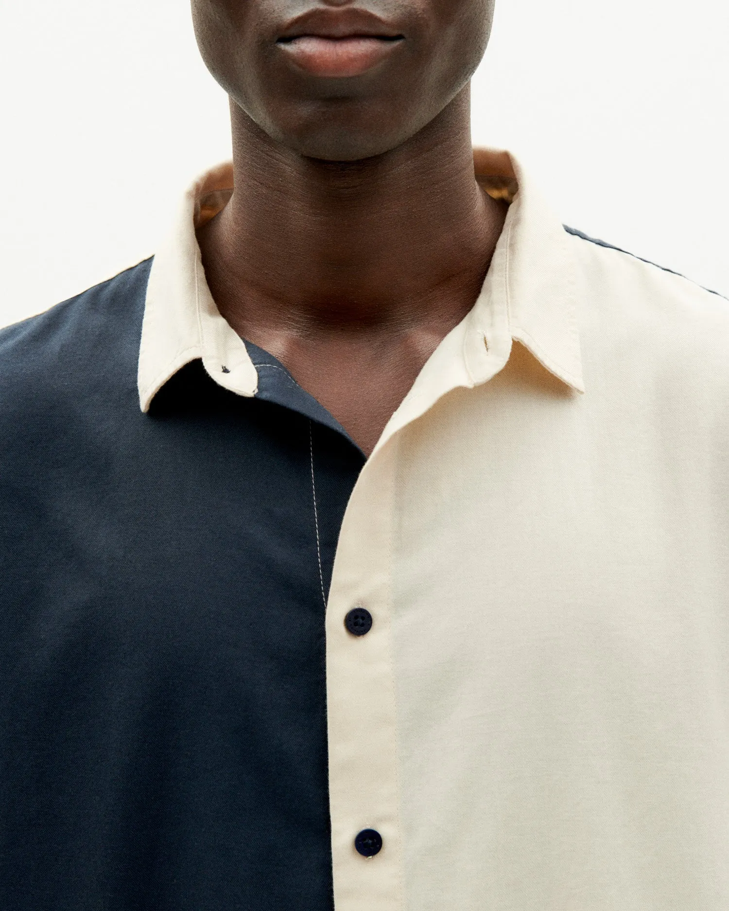 Camisa azul patched Haru sold by Thinking Mu product image thumbnail 3