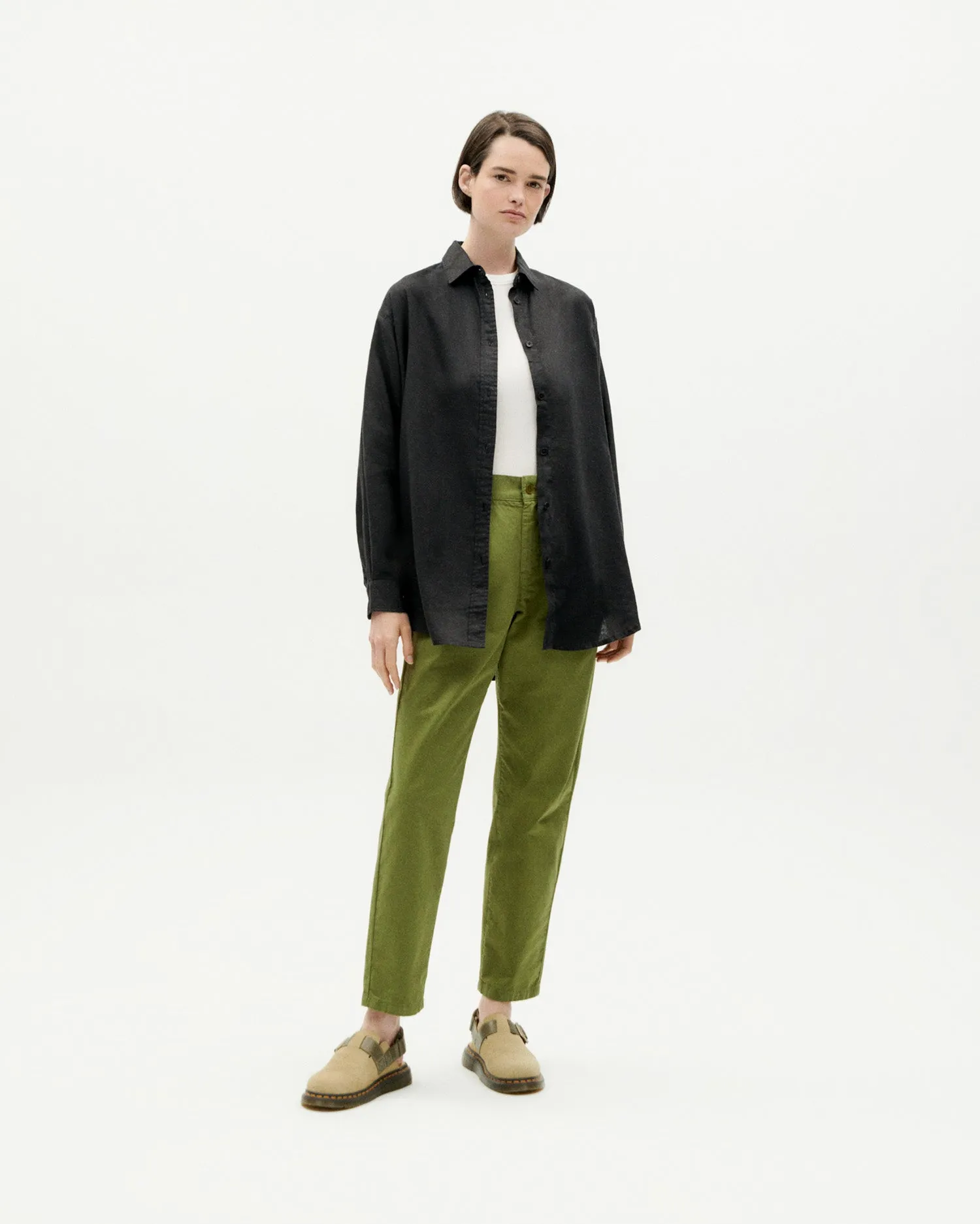 Blusa oversize negra hemp Gia sold by Thinking Mu product image thumbnail 2